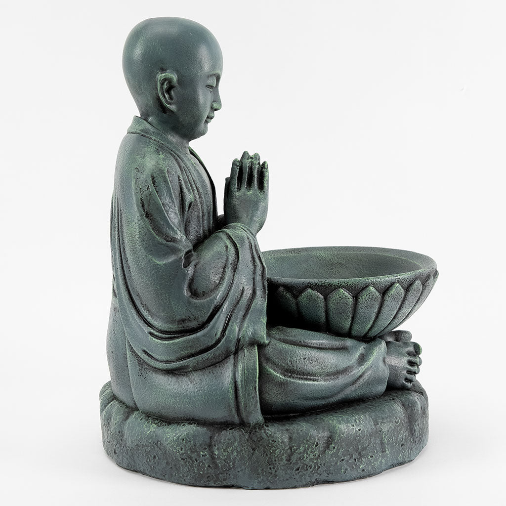 Buddhist Garden Statue: Monk with Bowl、mySite、topwebapps