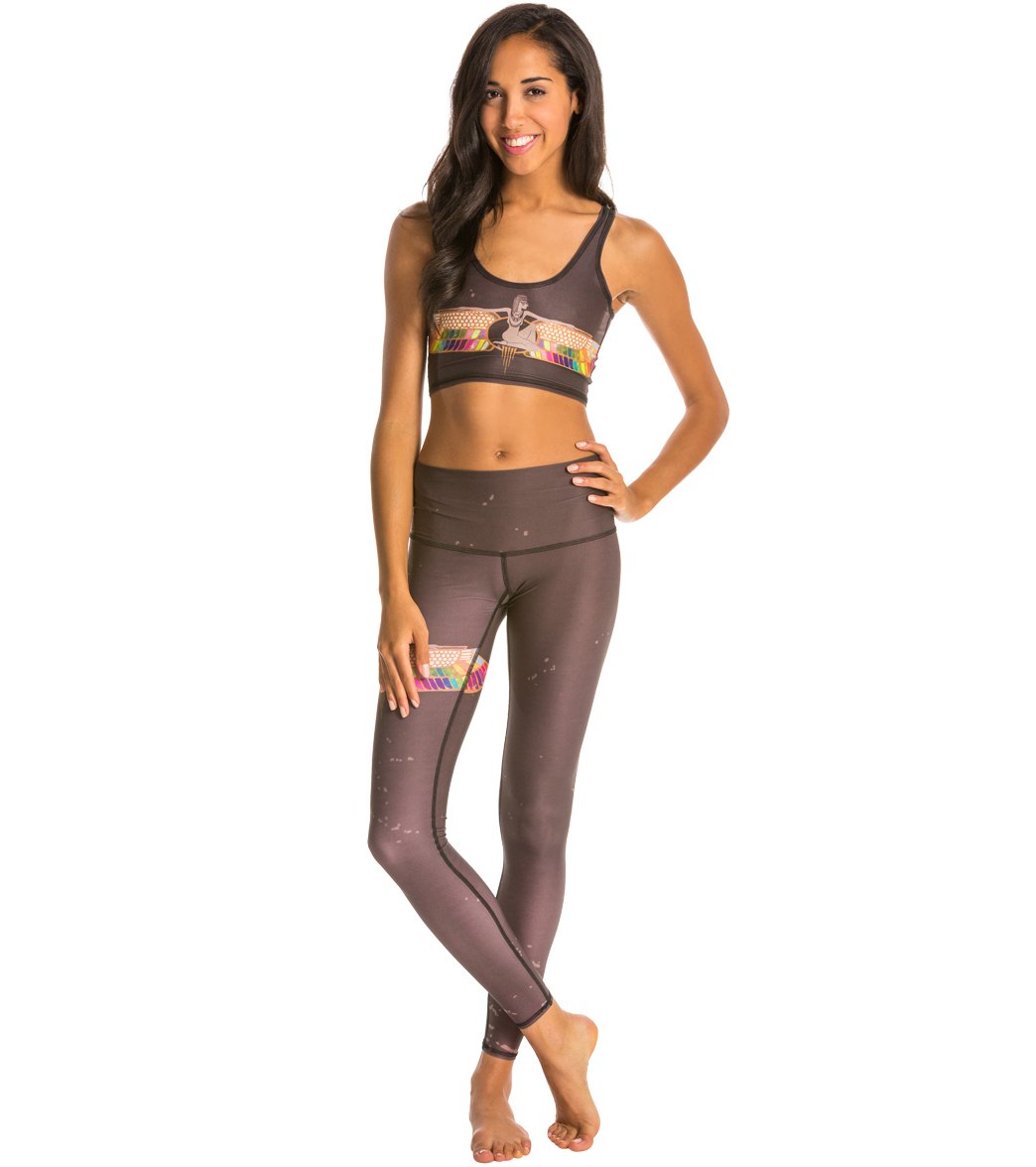 Teeki Rainbow Priestess Coffee Yoga Leggings、mySite、noshort