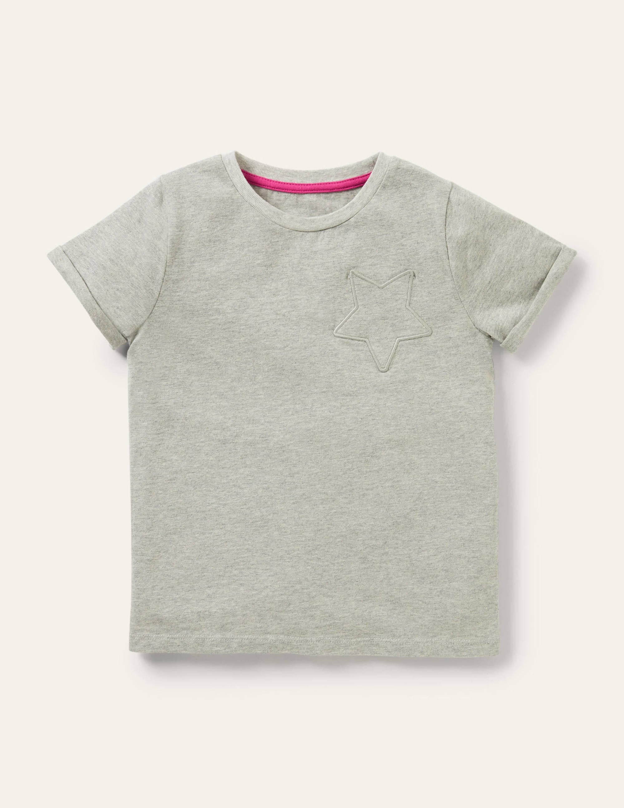  Star Pocket Slub T-shirt-Grey Marl、mySite、ashleygrahame