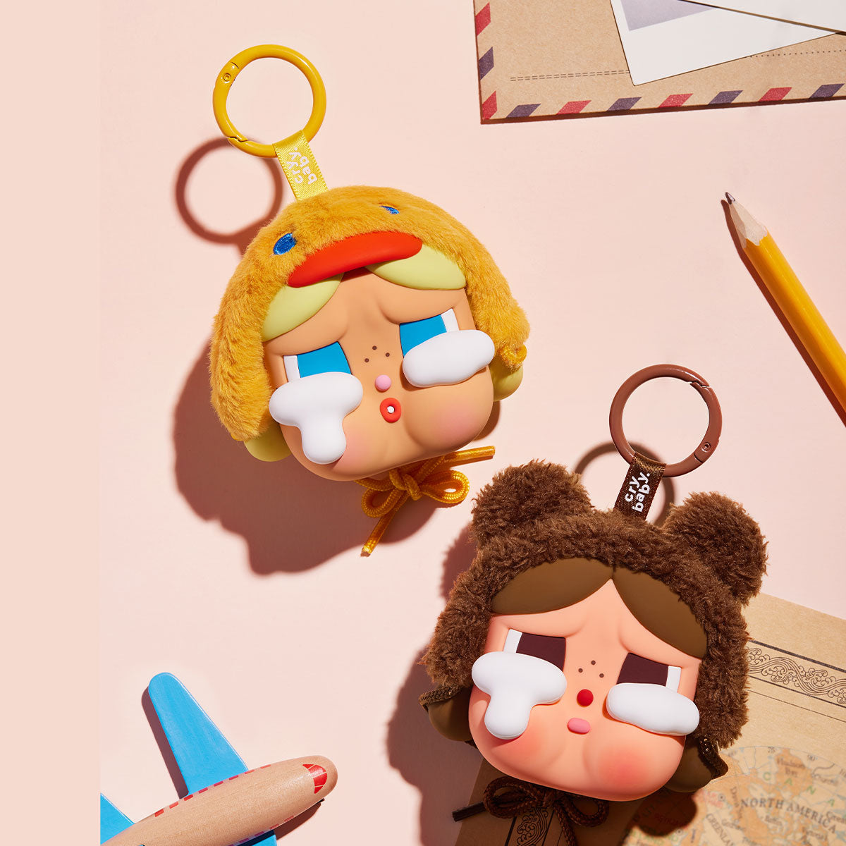  POP MART CRYBABY Crying Again Series-Earphone Case、mySite、greenlandpopulation