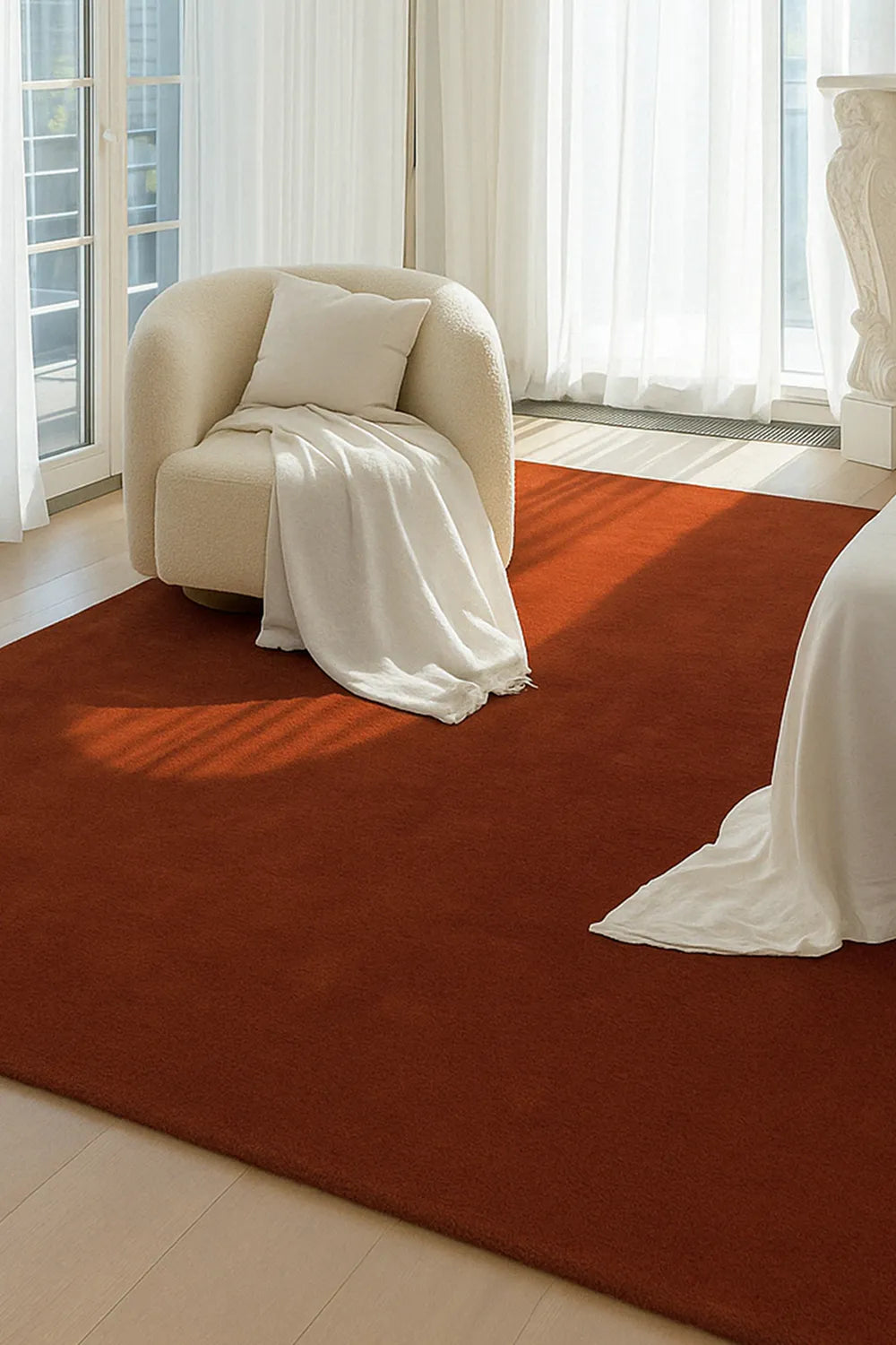 Solid Color Hand Tufted New Zealand Wool Rug、mySite、gigharbornorthrealestate