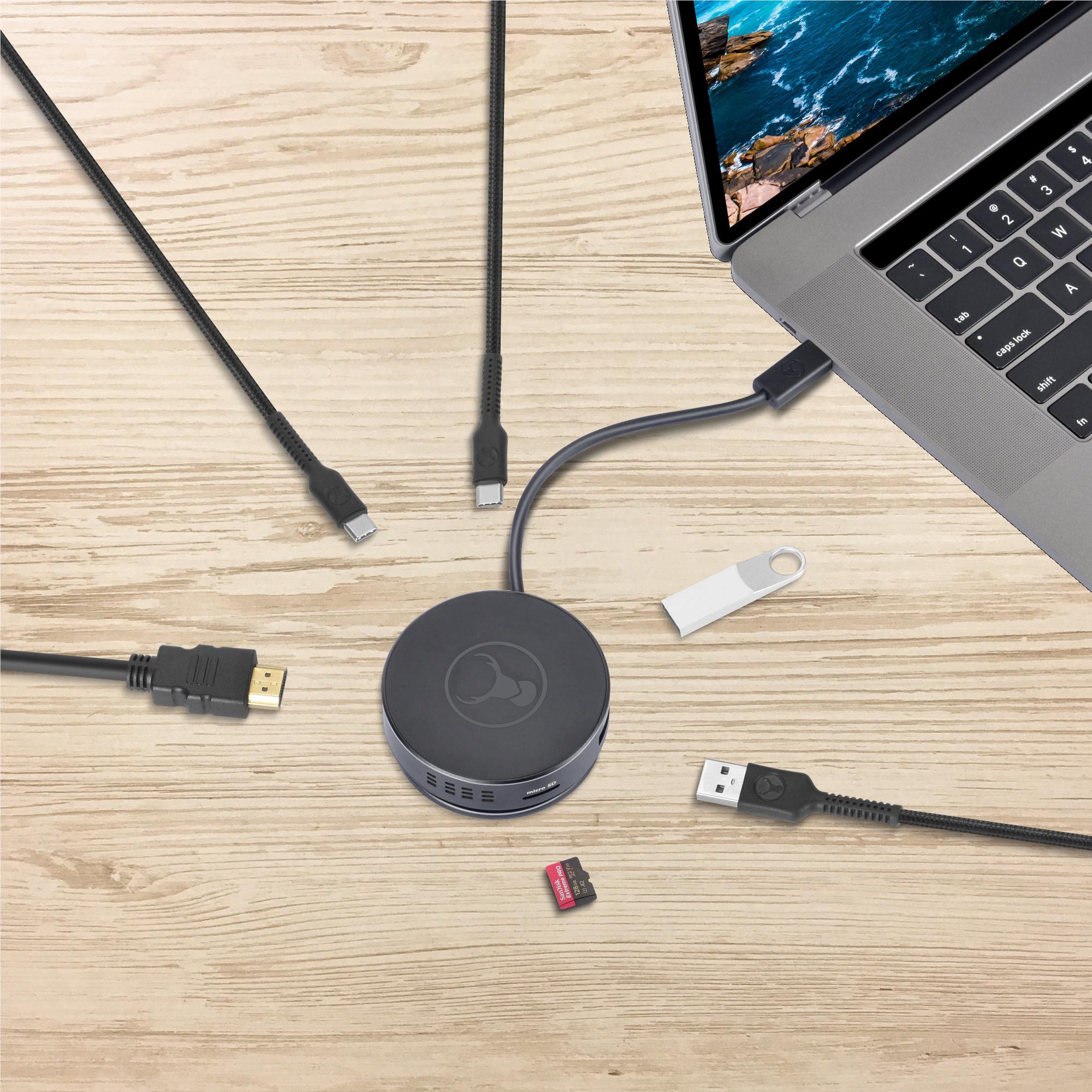 Bonelk USB-C to 6in1 Multiport Travel Hub (Black)、mySite、camillekostekn