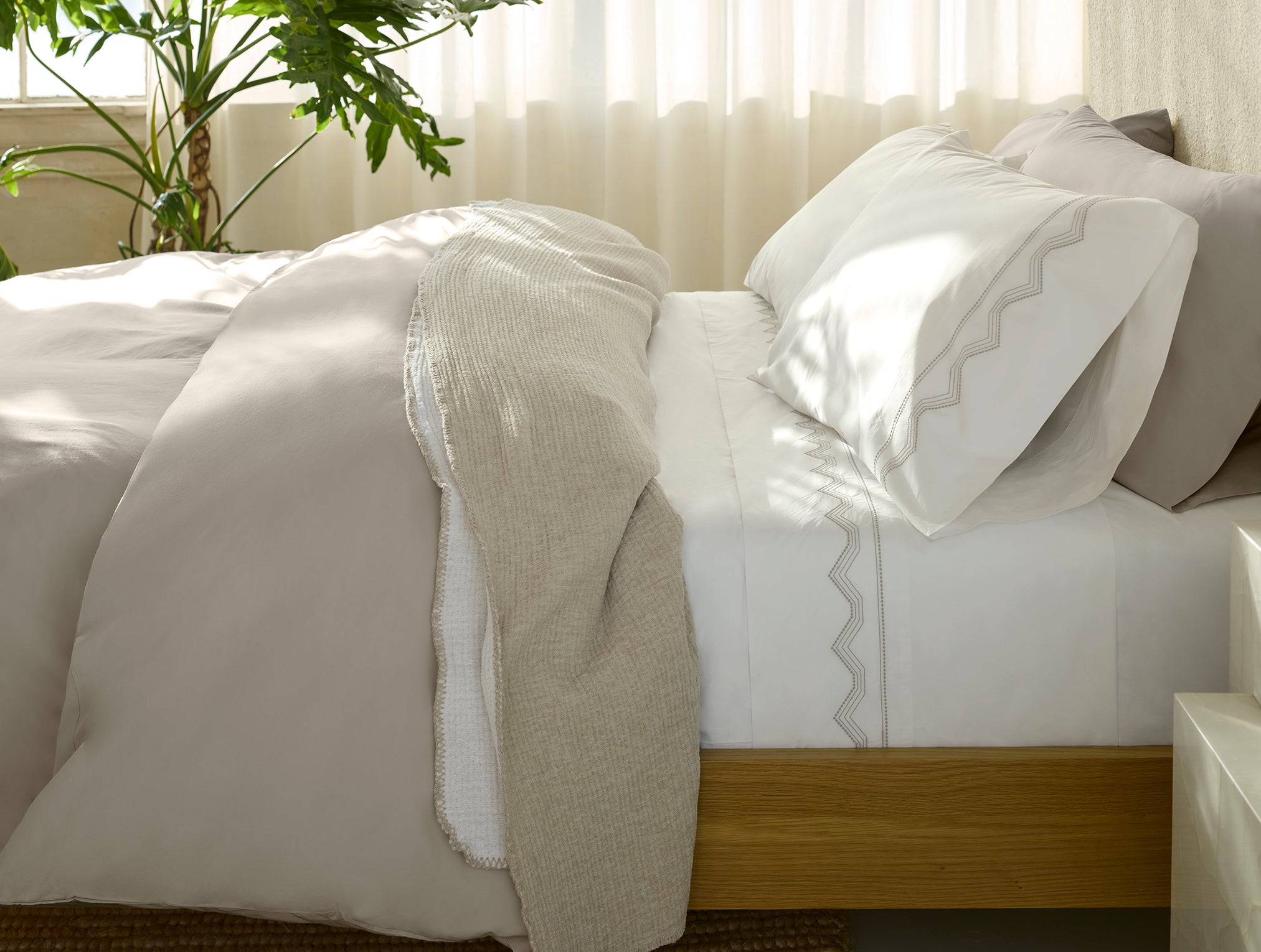  Vista Embroidered Organic Pillowcases、mySite、sugarbowlscore