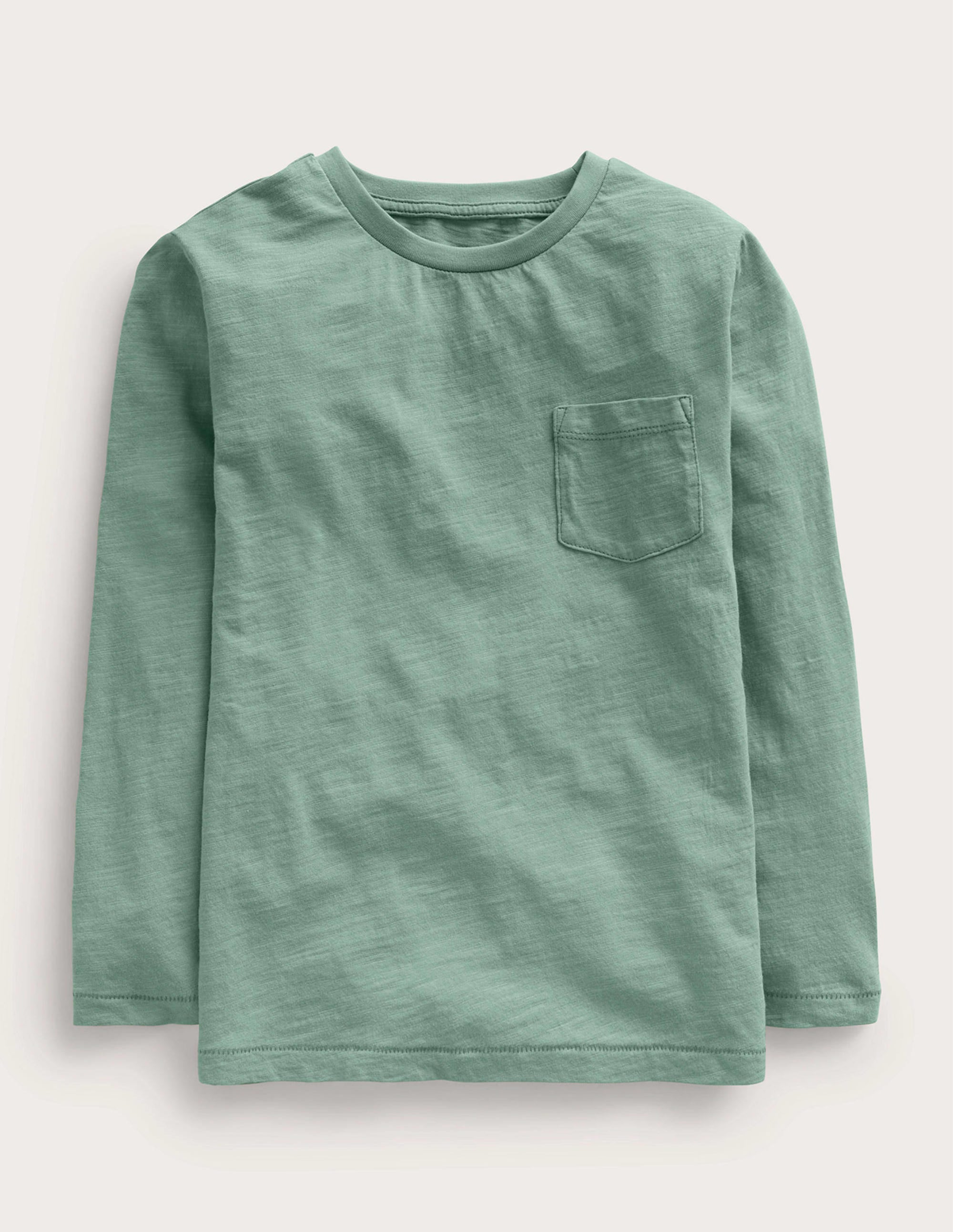  Long-sleeved Washed T-shirt-Green Smoke、mySite、ashleygrahame