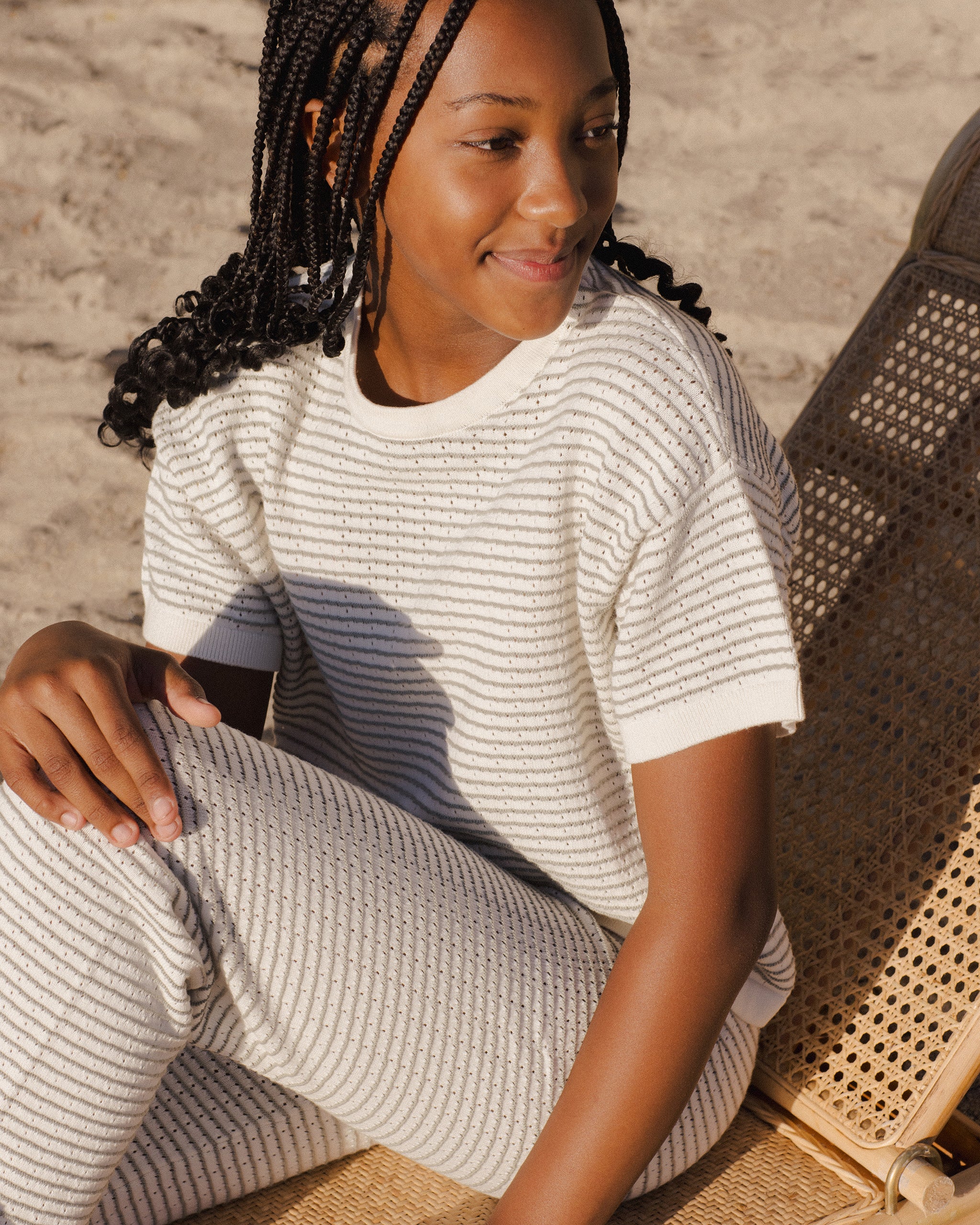  Knit Wide Leg Pant || Sage Stripe、mySite、layawaytickets