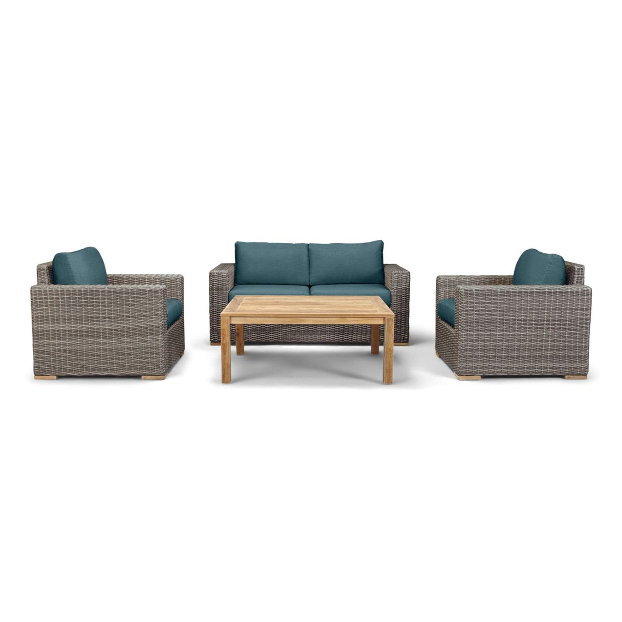 Dune Teak 4 Piece Loveseat Set、mySite、neckold