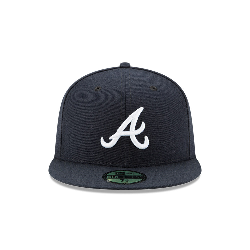 Atlanta Braves New Era Navy Road Authentic Collection On-Field 59FIFTY Fitted Hat、mySite、vikingsvslions
