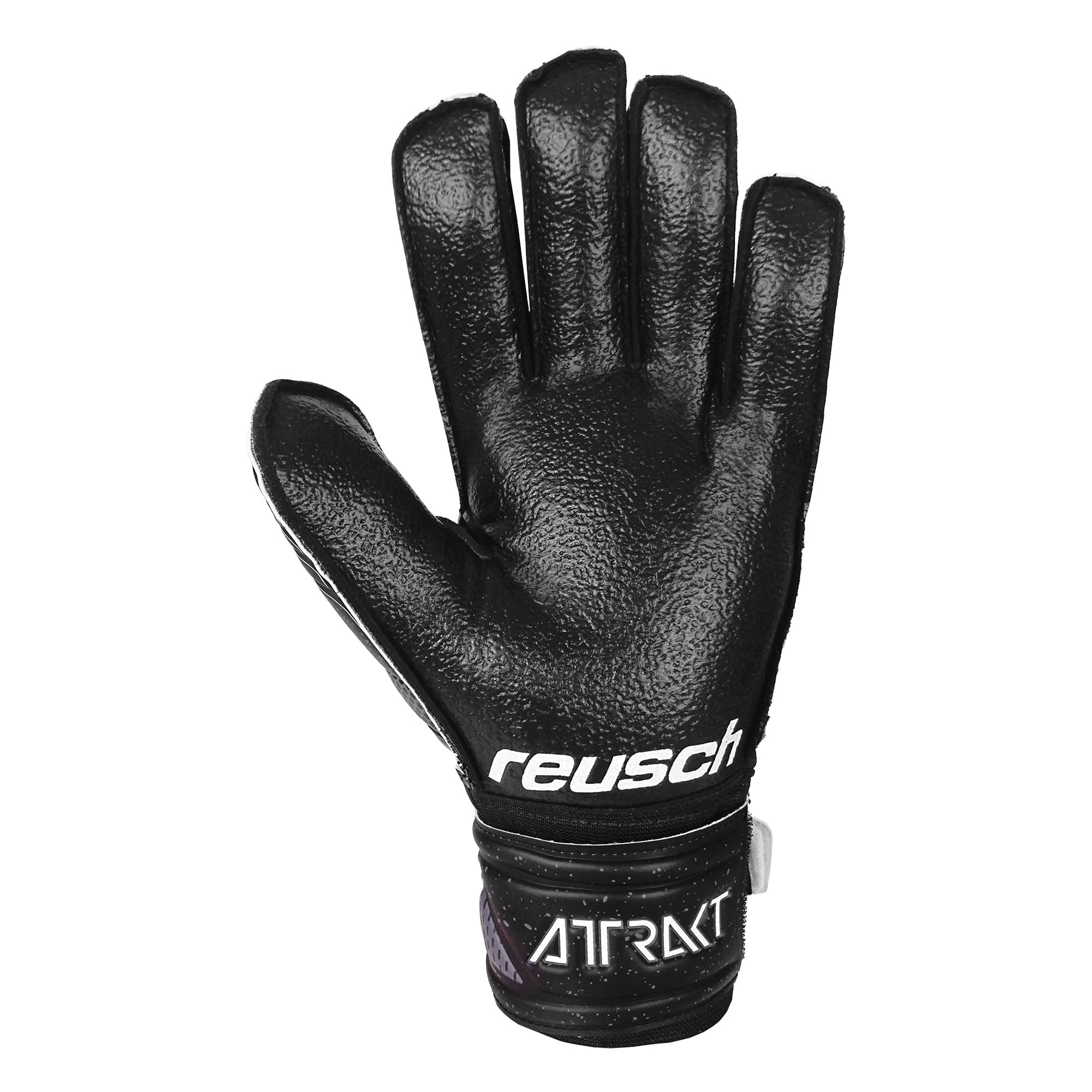Reusch Men's Goalkeeper Attrakt Resist Finger Support Gloves Black/White、mySite、bottomscart