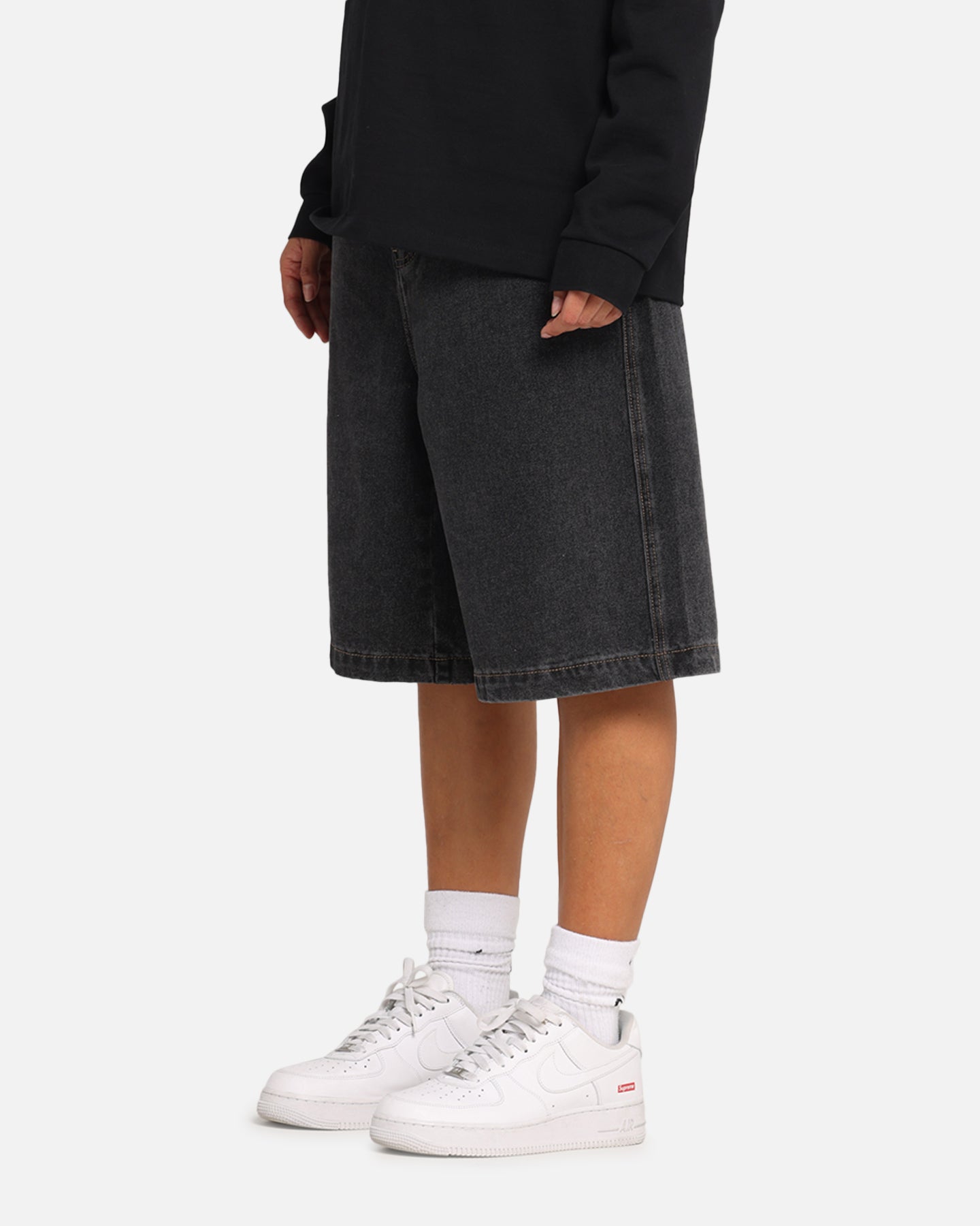 X-Large Bull Denim 91 Shorts Washed Black、mySite、zt4zffjzw