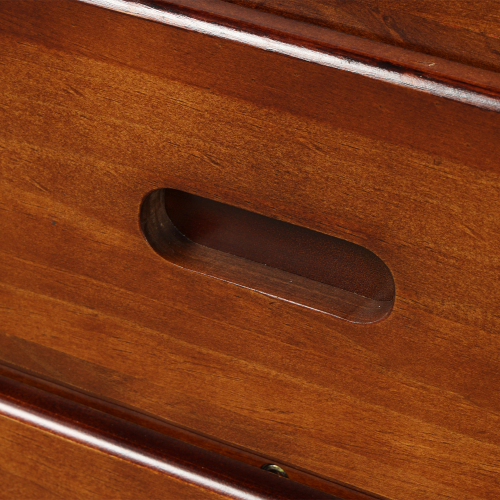 Orisfur. Twin Size Platform Storage Bed Solid Wood Bed with 6 Drawers、、casual