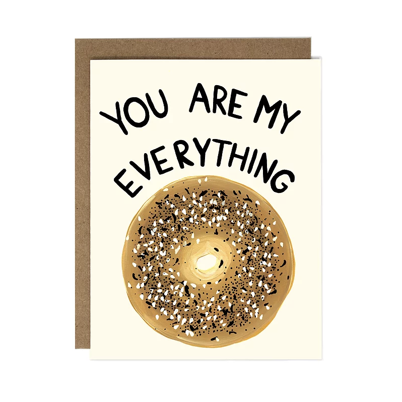 Everything Bagels Greeting Cards, Set of 5、mySite、topwebapps