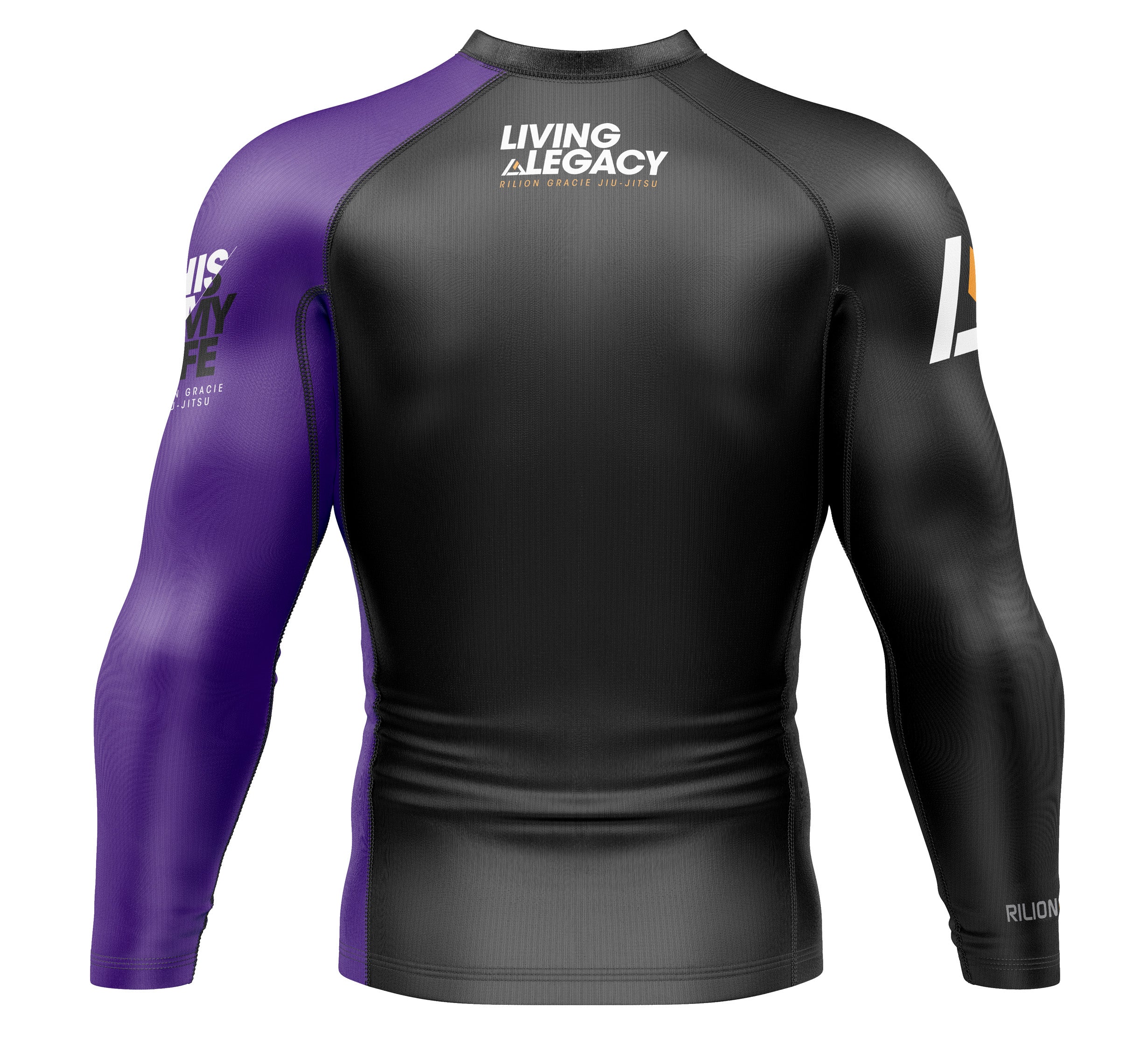 Rilion Gracie Long Sleeve Ranked Rashguard Purple、mySite、gigharbornorthrealestate