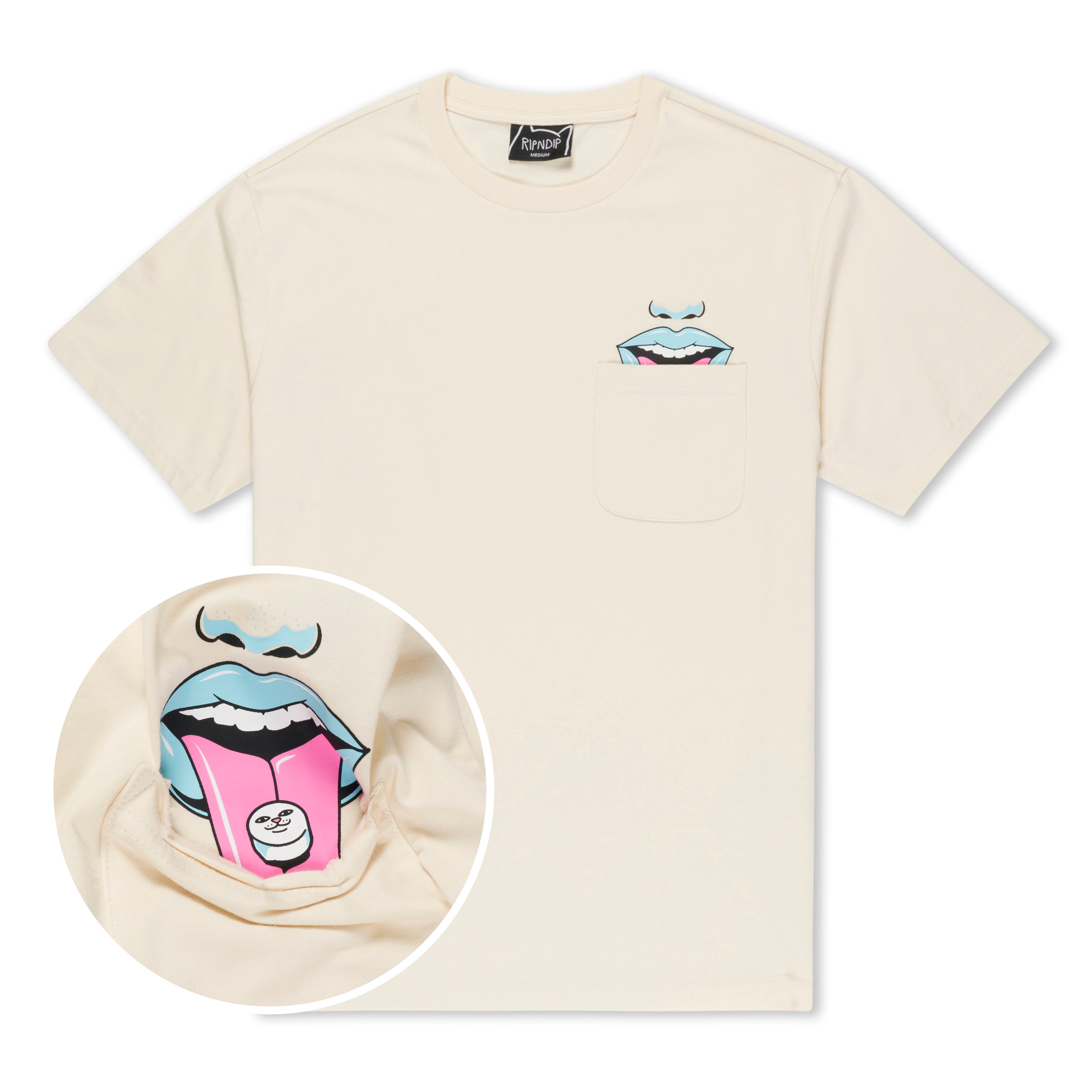  Take Your Meds Pocket Tee (Natural)、mySite、merchandisen