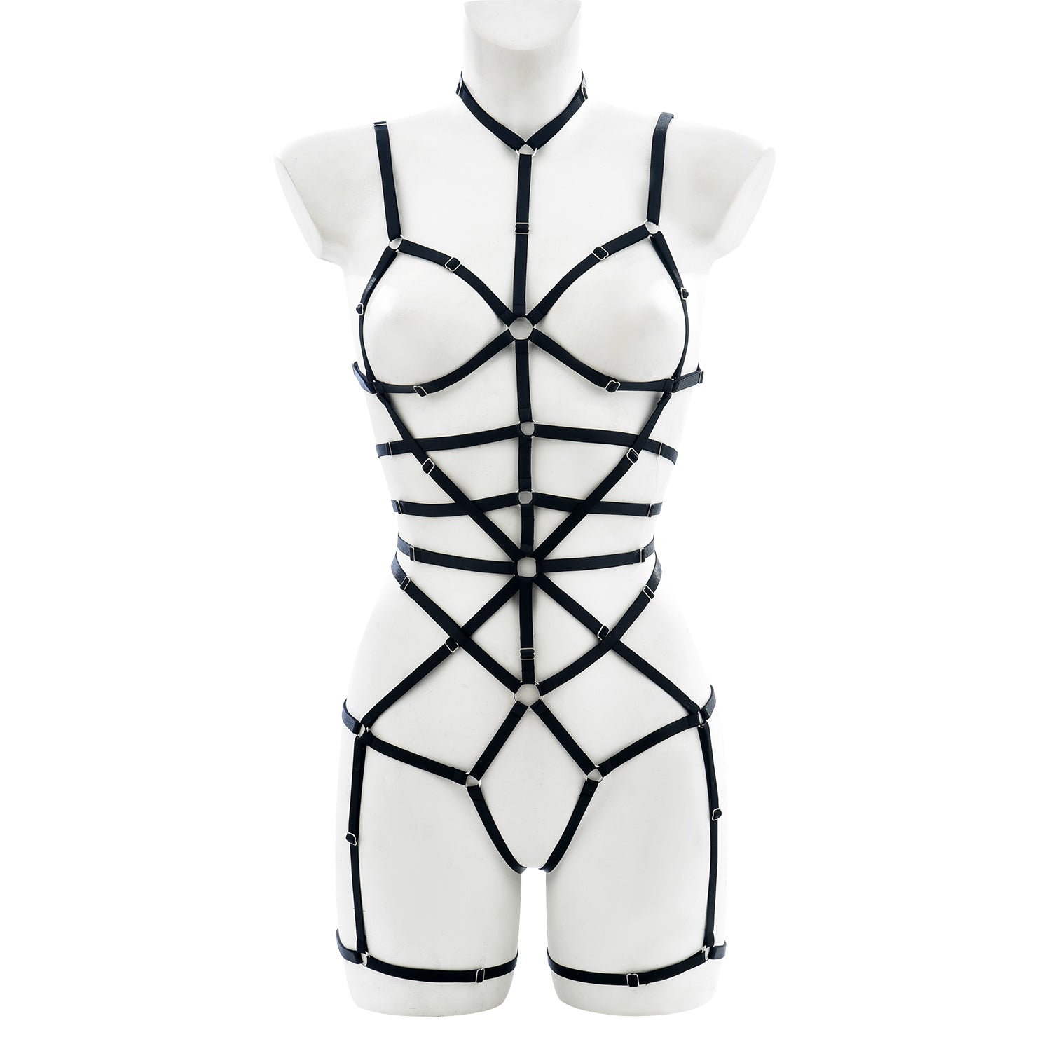 Fetish Body Strap Harness | Adjustable | One Size Spandex、mySite、bottomscart