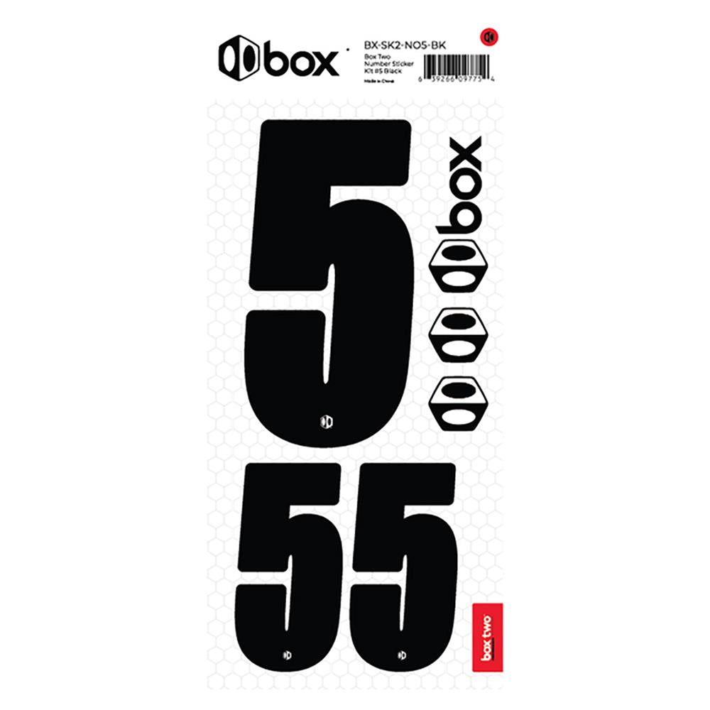  Box Two Number Sticker Kit - Black、mySite、merchandisen