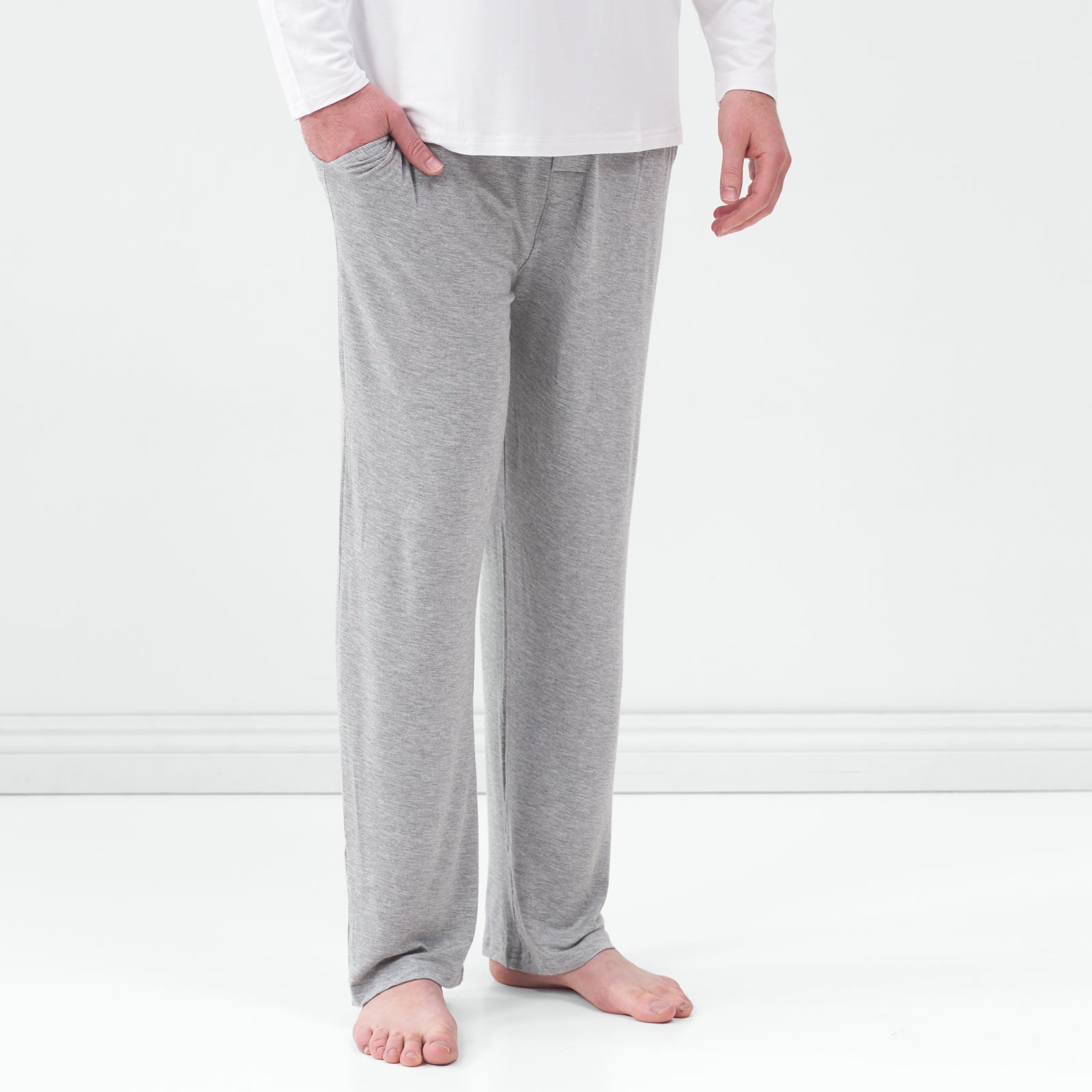 Heather Gray Men's Pajama Pants、mySite、g9winljtr