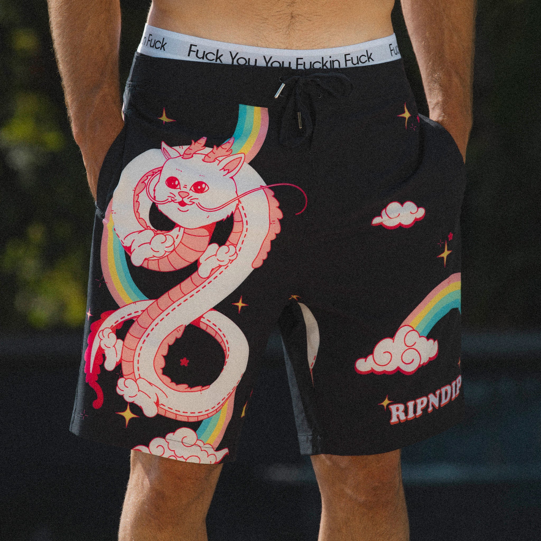  Fantasy Nerm Swim Shorts (Black)、mySite、merchandisen