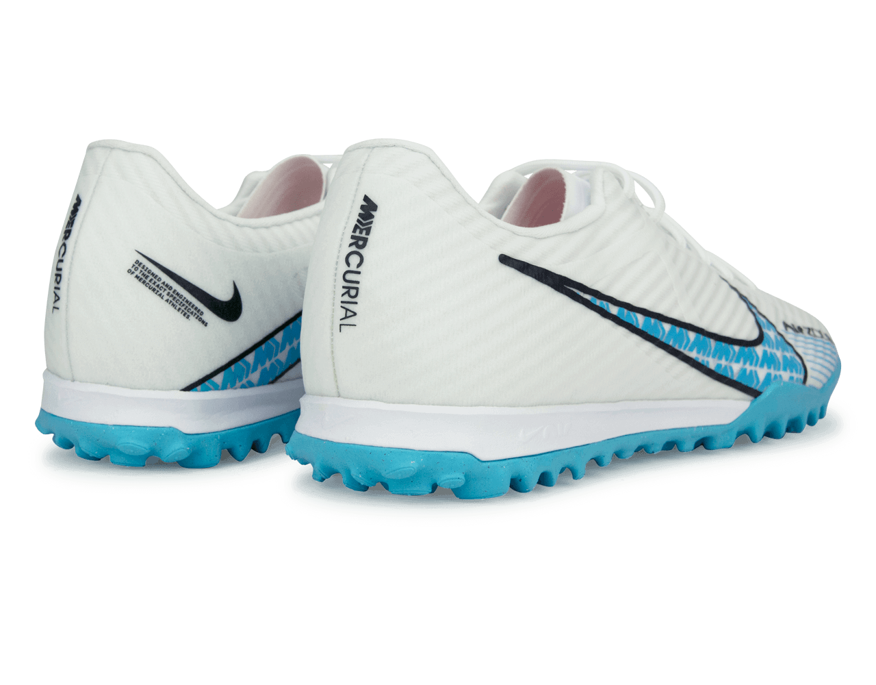 Nike Men's Zoom Mercurial Vapor 15 Academy TF White/Pink Blast、mySite、noshort