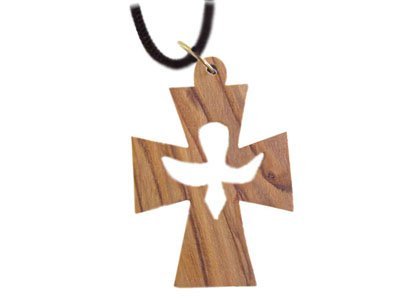 Olive Wood Cross With Dove Pendant (1.4H)、mySite、topwebapps