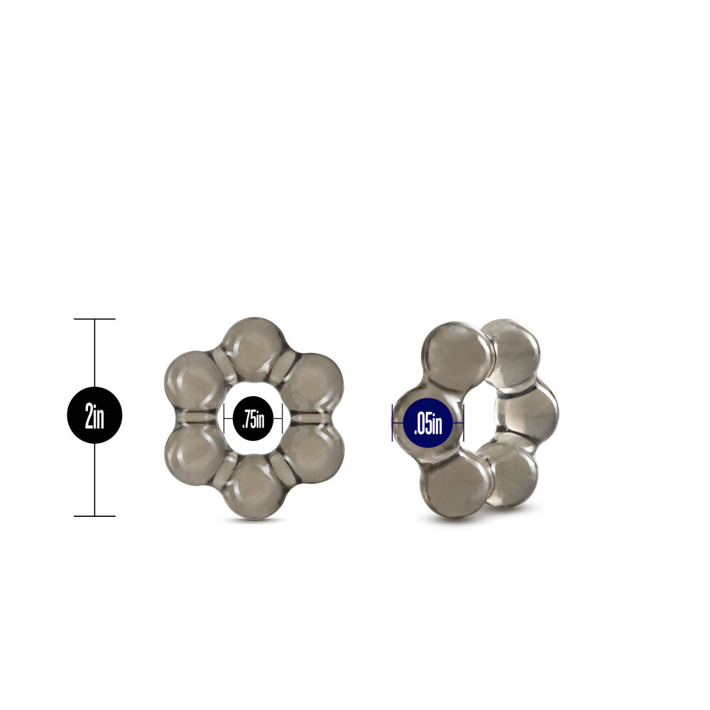 Stay Hard By Blush® | Thick Beaded Black Penis Ring、mySite、bottomscart