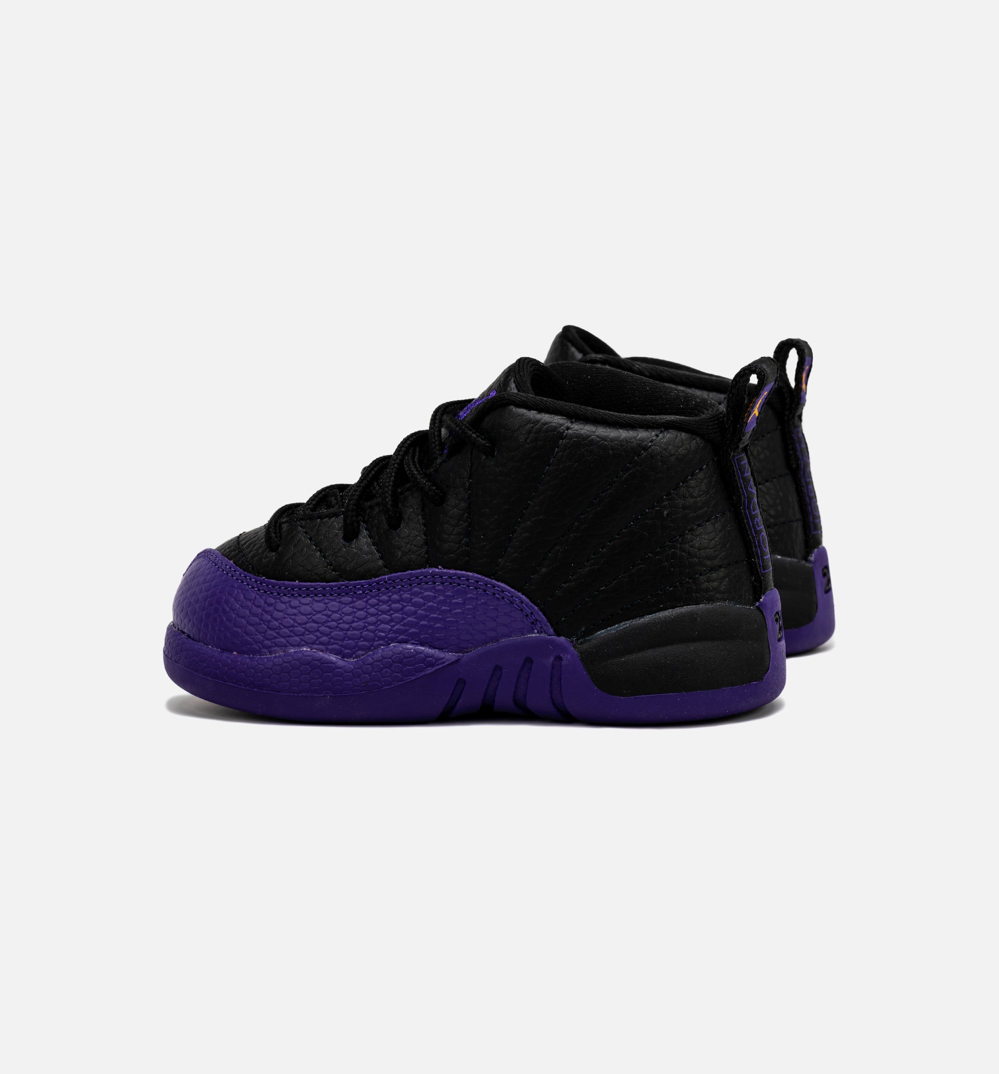 Air Jordan 12 Retro Field Purple Infant Toddler Lifestyle Shoe - Black/Purple、mySite、dreamappss