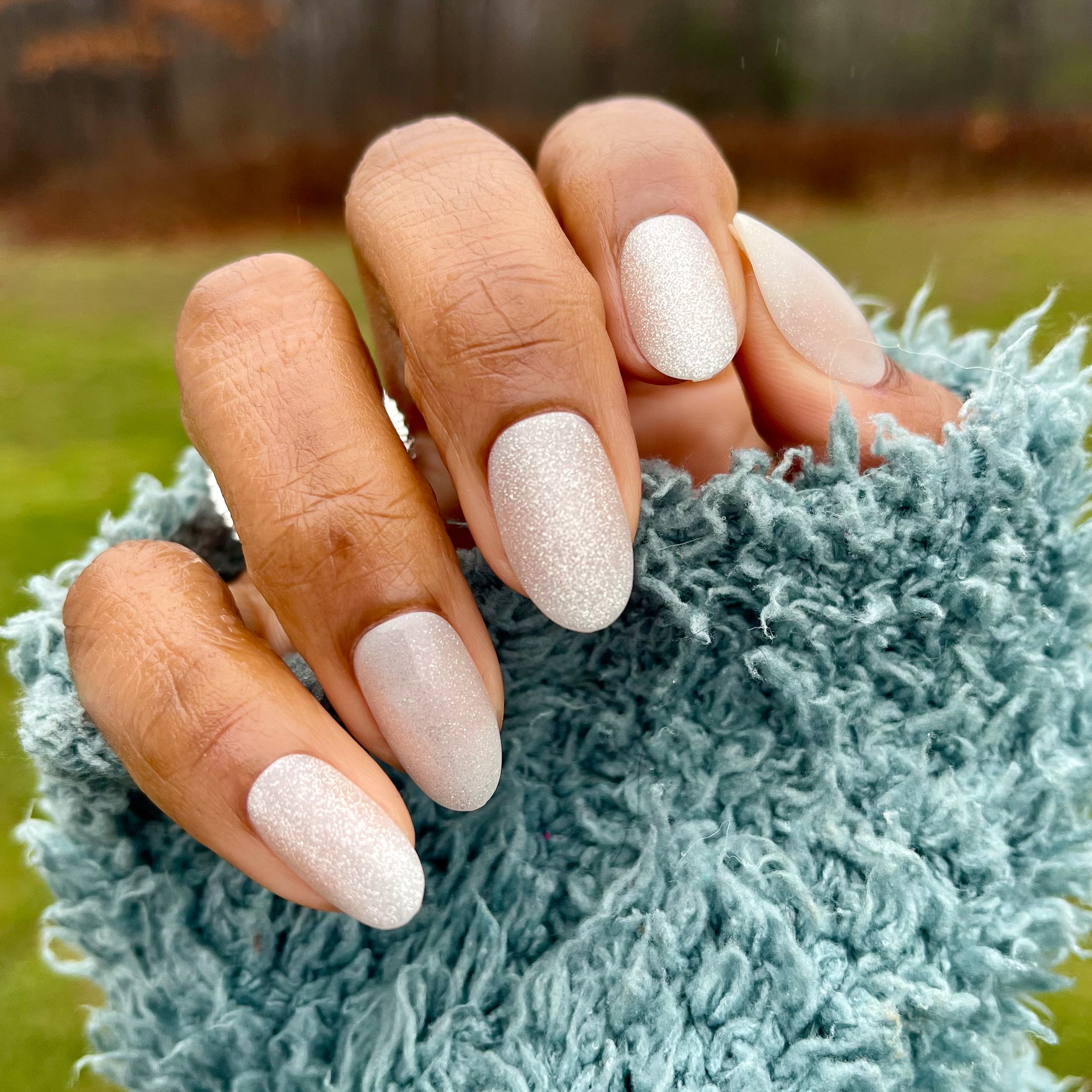 Platinum Velvet - Press-On | Medium | Oval、mySite、solidvoid