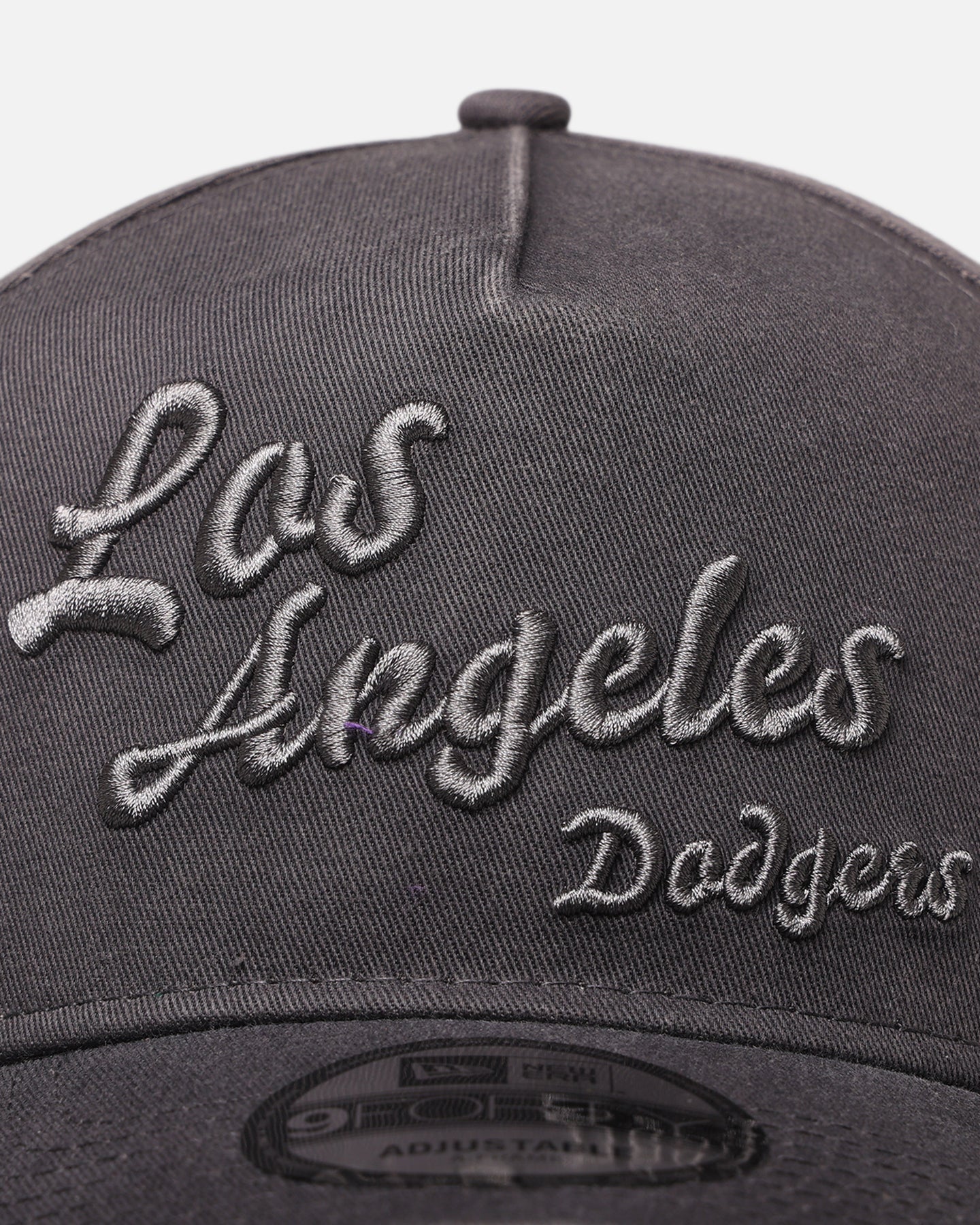 New Era Los Angeles Dodgers 'Graphite Script' 9FORTY A-Frame Snapback Washed Graphite、mySite、zt4zffjzw
