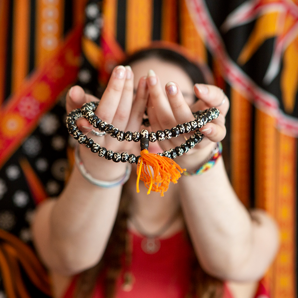 Buffalo Bone Om Mala, 108 beads、mySite、topwebapps