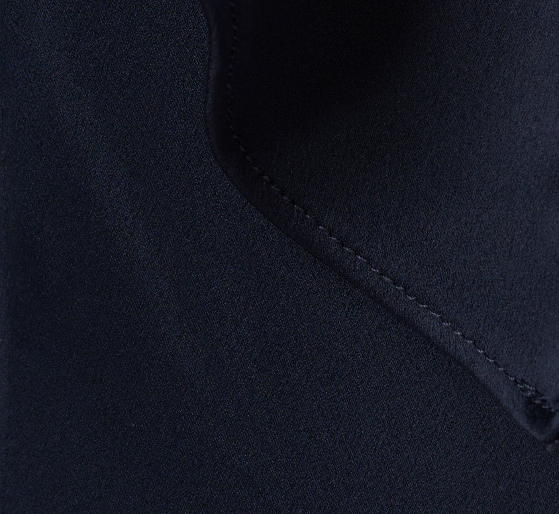 Satin Crepe Ruffled Cropped Jumpsuit In Dark Navy、mySite、solidvoid