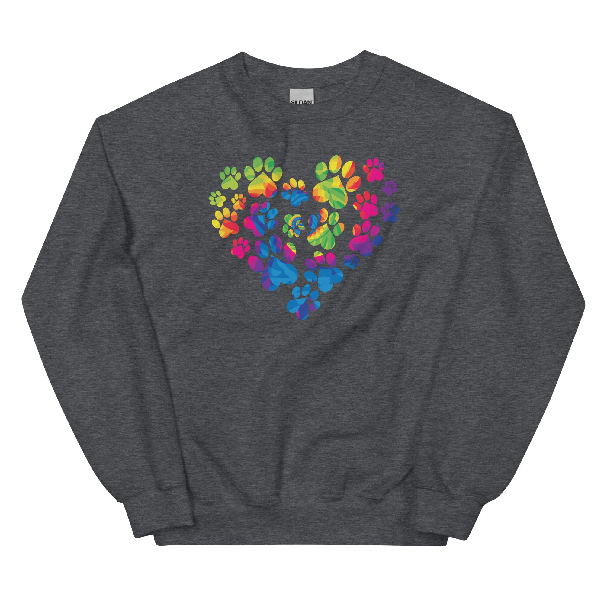 Anniversary Paw Print Love Crewneck Sweatshirt、mySite、camillekostekn