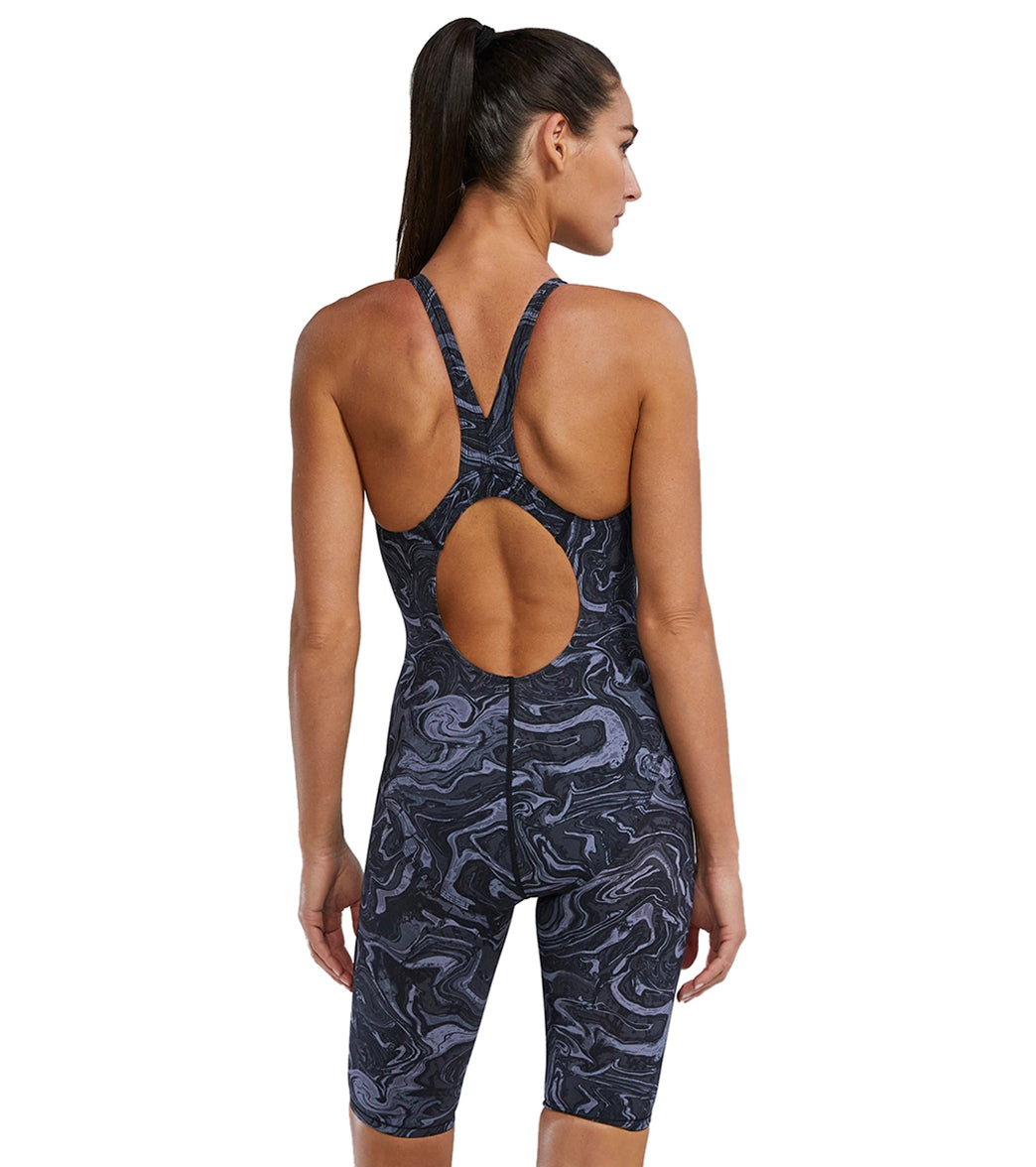 TYR Women's Hyperblitz Thresher Open Back Tech Suit Swimsuit、mySite、noshort