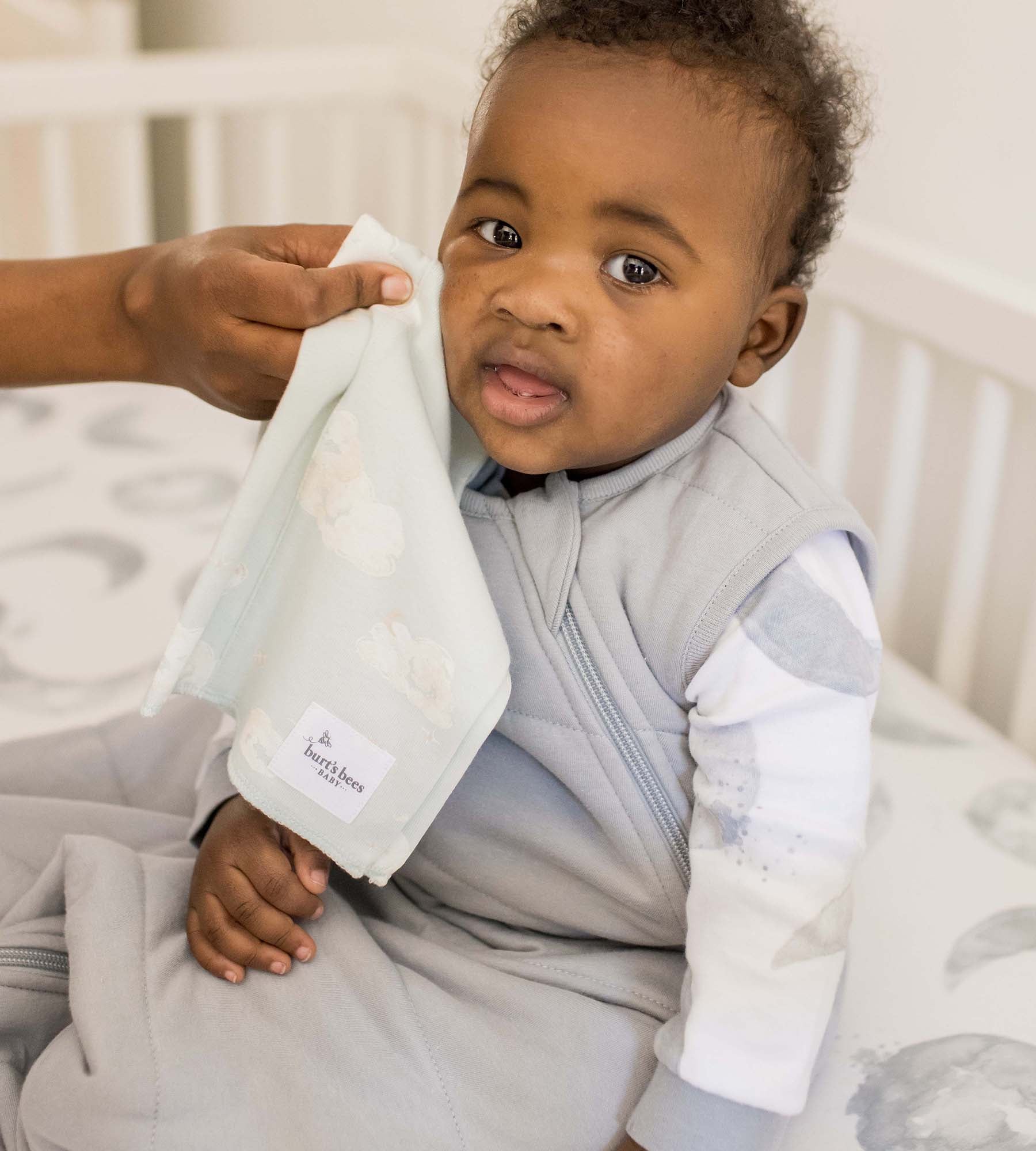 Solid Organic Warmer Beekeeper™ Wearable Baby Blanket - Quarry、mySite、g9winljtr