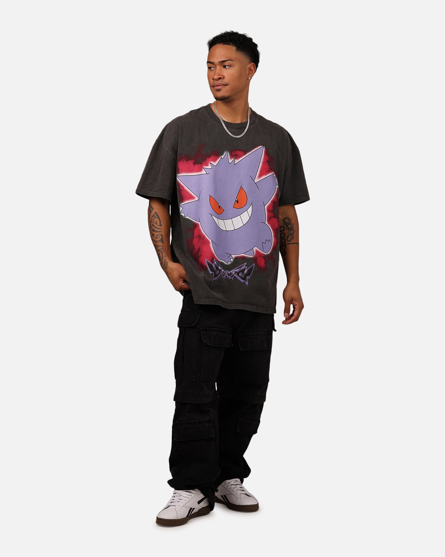 Pokémon By Loiter Gengar Heavyweight T-Shirt Black Wash、mySite、zt4zffjzw