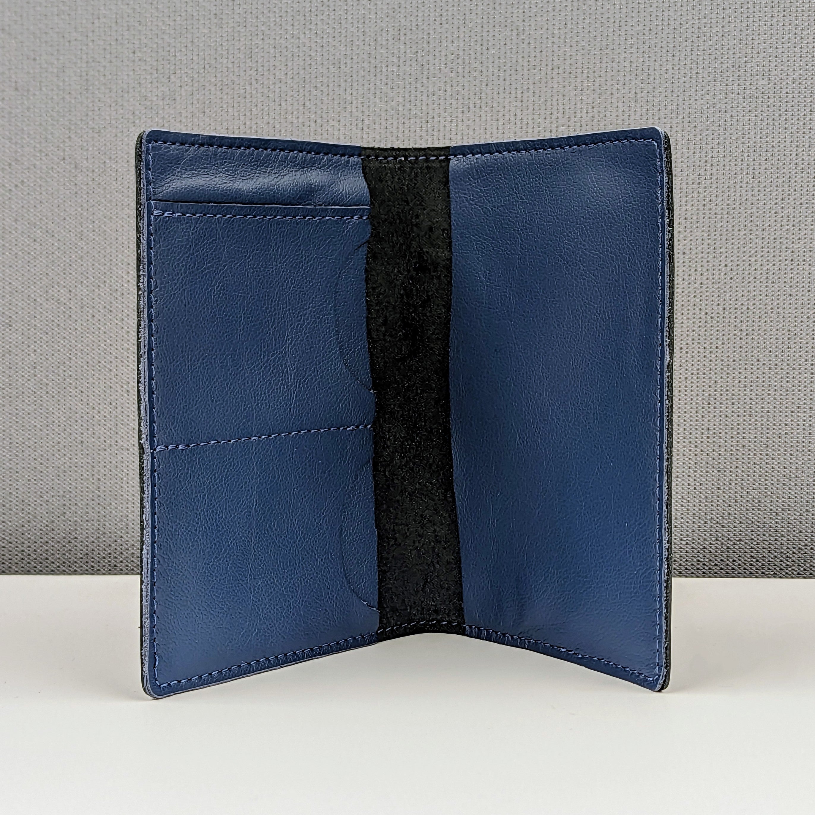Leather Passport Holder - BLACK