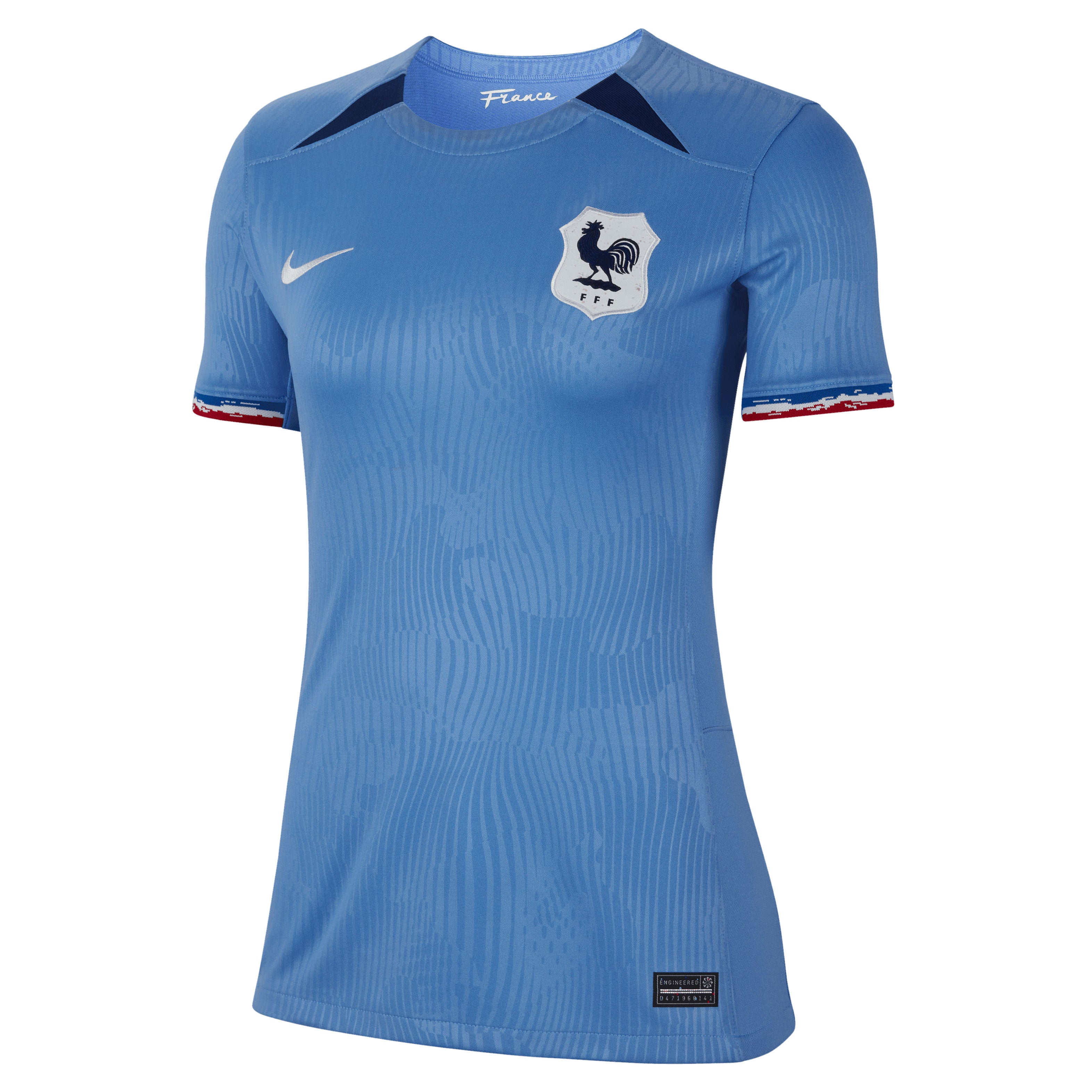 Nike Women's France 2023/24 Home Jersey Polar/Blue、mySite、noshort