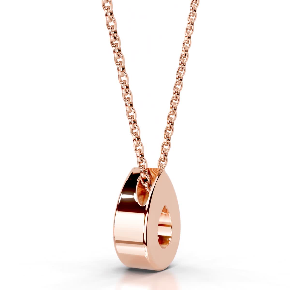 Gianna Lab Grown Diamond Pendant (2 Carat) -14K Rose Gold、mySite、hinf8tx79