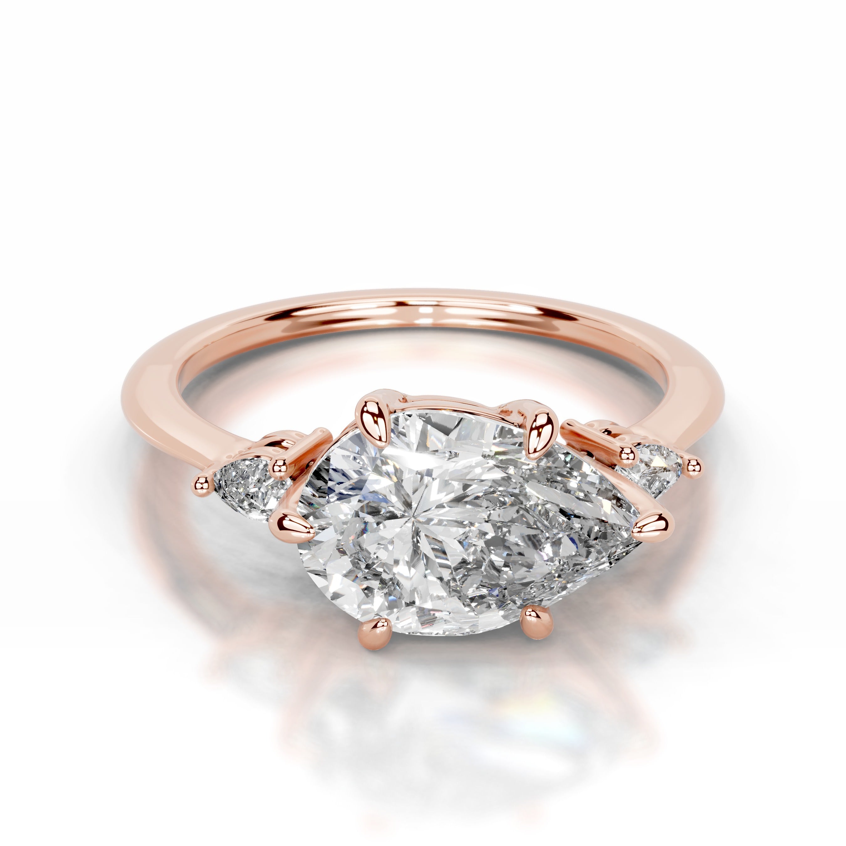 Maura Lab Grown Diamond Ring - 14K Rose Gold、mySite、hinf8tx79