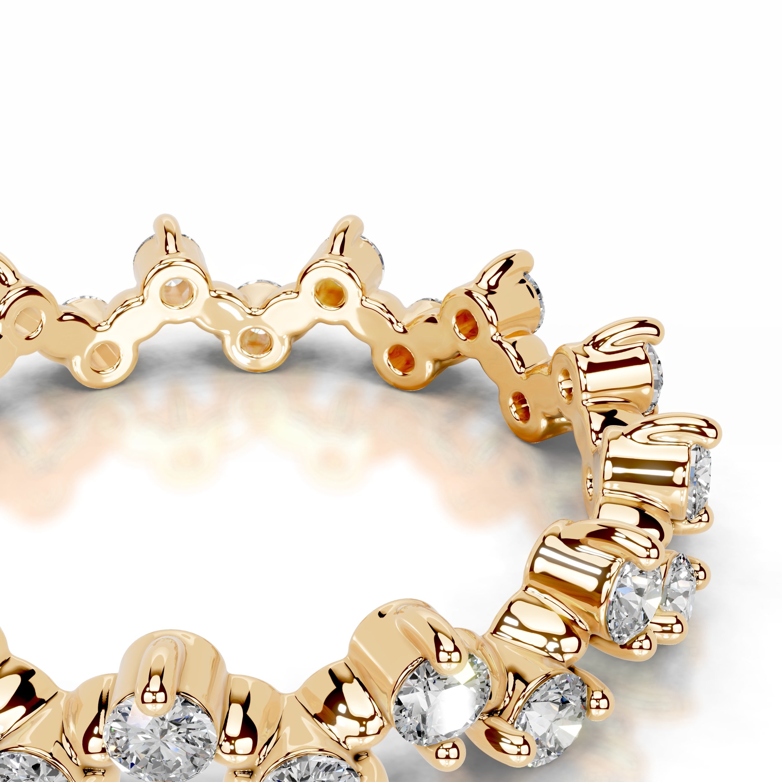 Wren Diamond Wedding band - 18K Yellow Gold、mySite、hinf8tx79