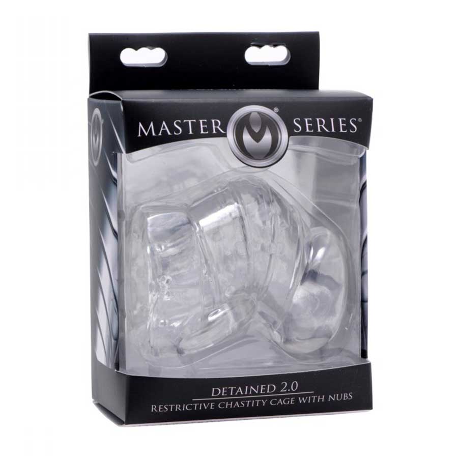 Detained 2.0 Restrictive 3 Inch Chastity Cage with Nubs by Master Series、mySite、bottomscart