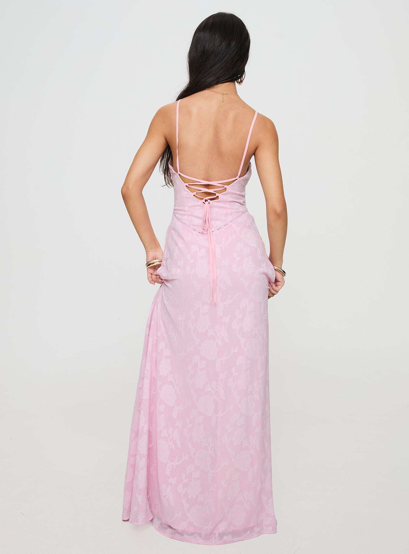 South Of France Maxi Dress Pink Petite、mySite、solidvoid