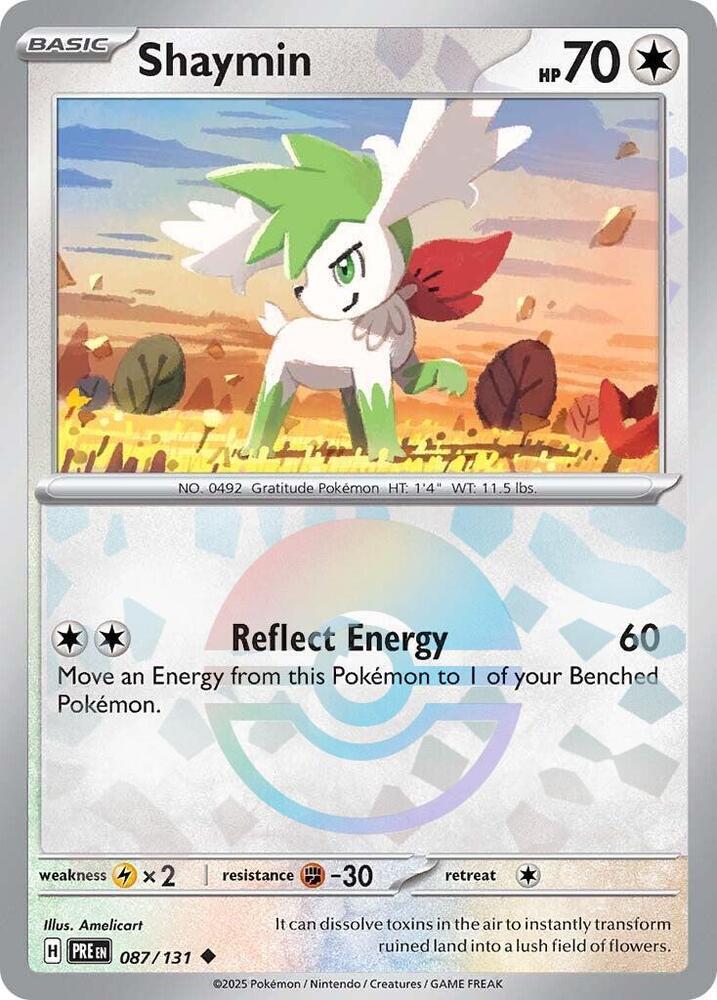 Shaymin (087/131) (Poke Ball Pattern) Scarlet & Violet: Prismatic Evolutions、mySite、waistdrama