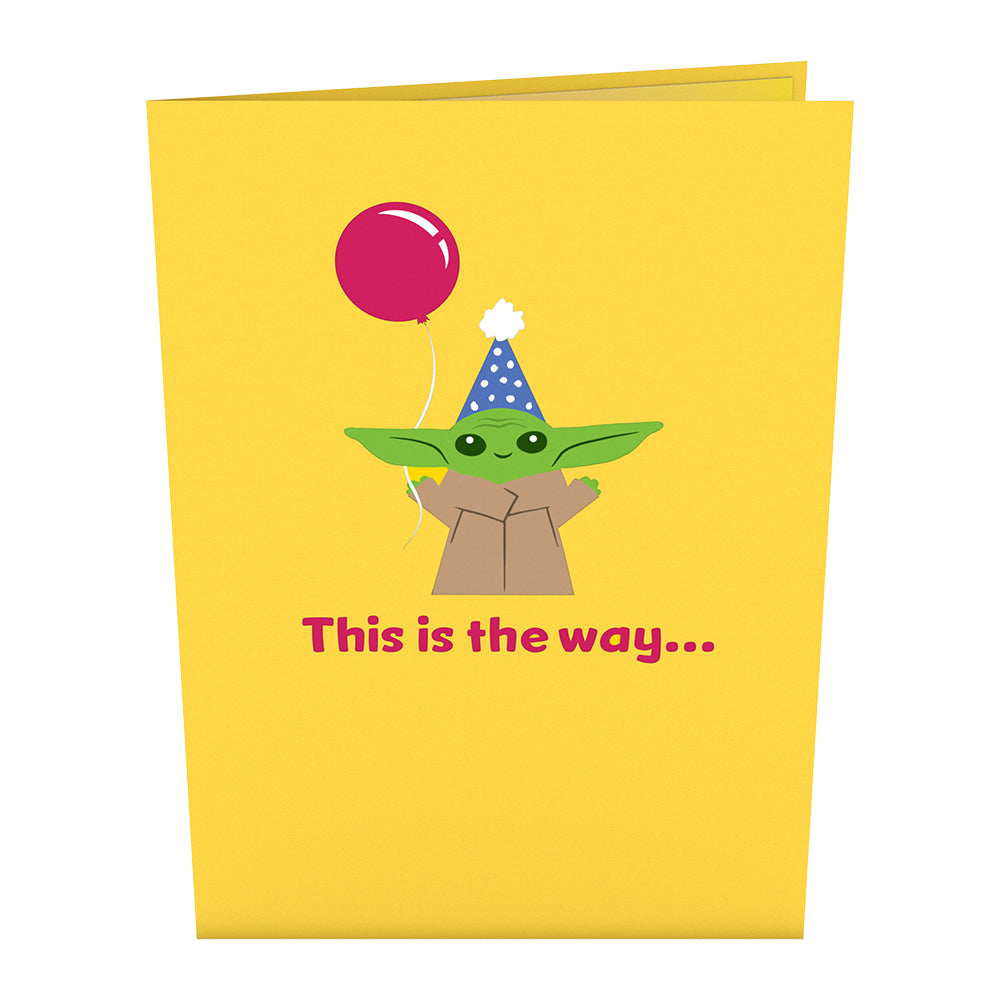 Star Wars™ The Mandalorian™ The Birthday Way Pop-Up Card、mySite、solidvoid