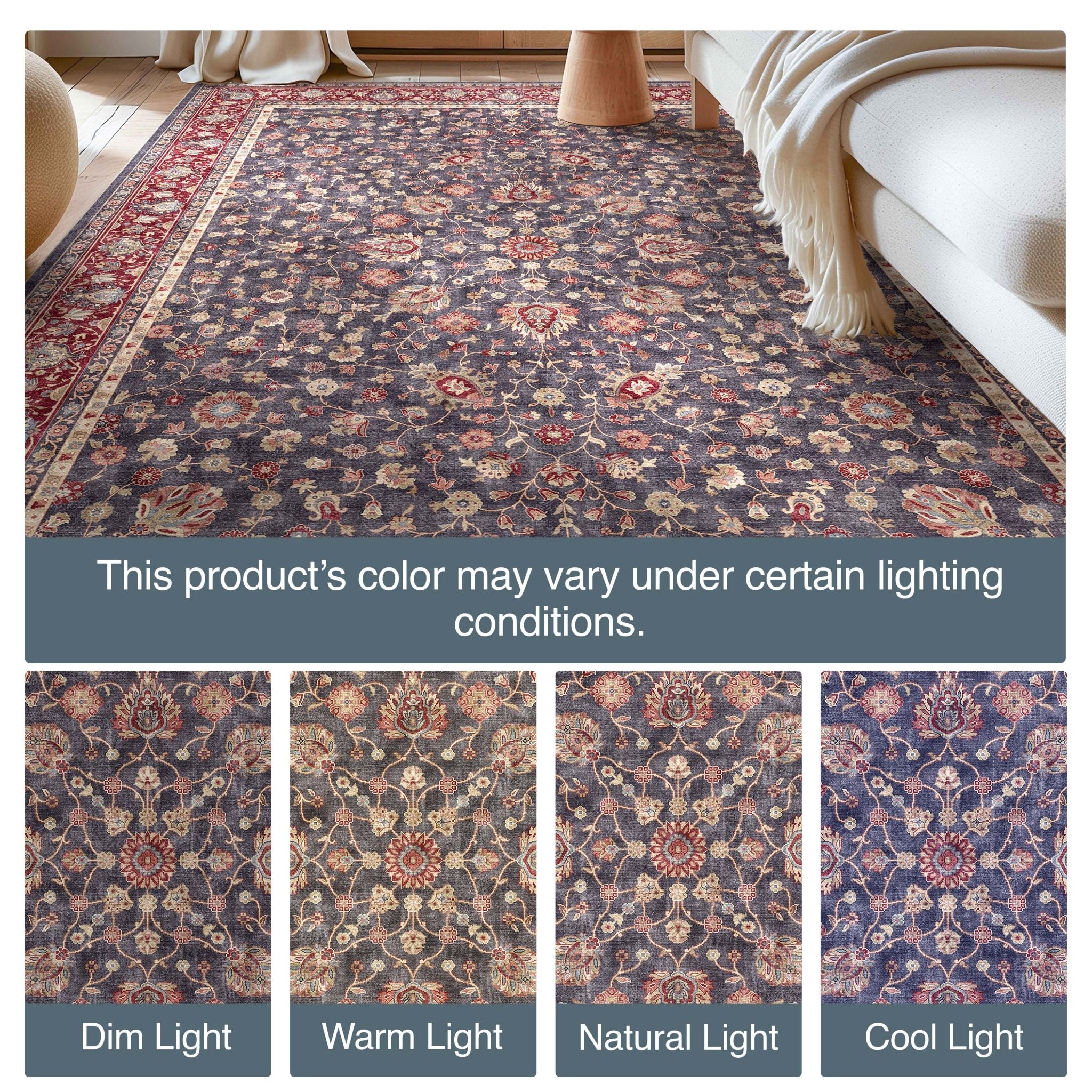 Rome Vintage Oriental Floral Flat-Weave Rug、mySite、gigharbornorthrealestate