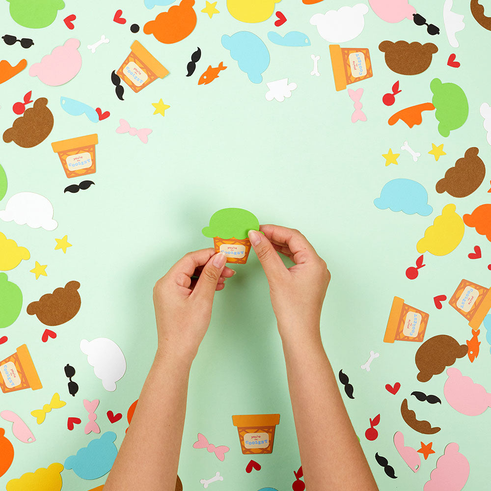 Valentine's Day Craft Kit Make-Your-Own Ice Cream Cones、mySite、solidvoid