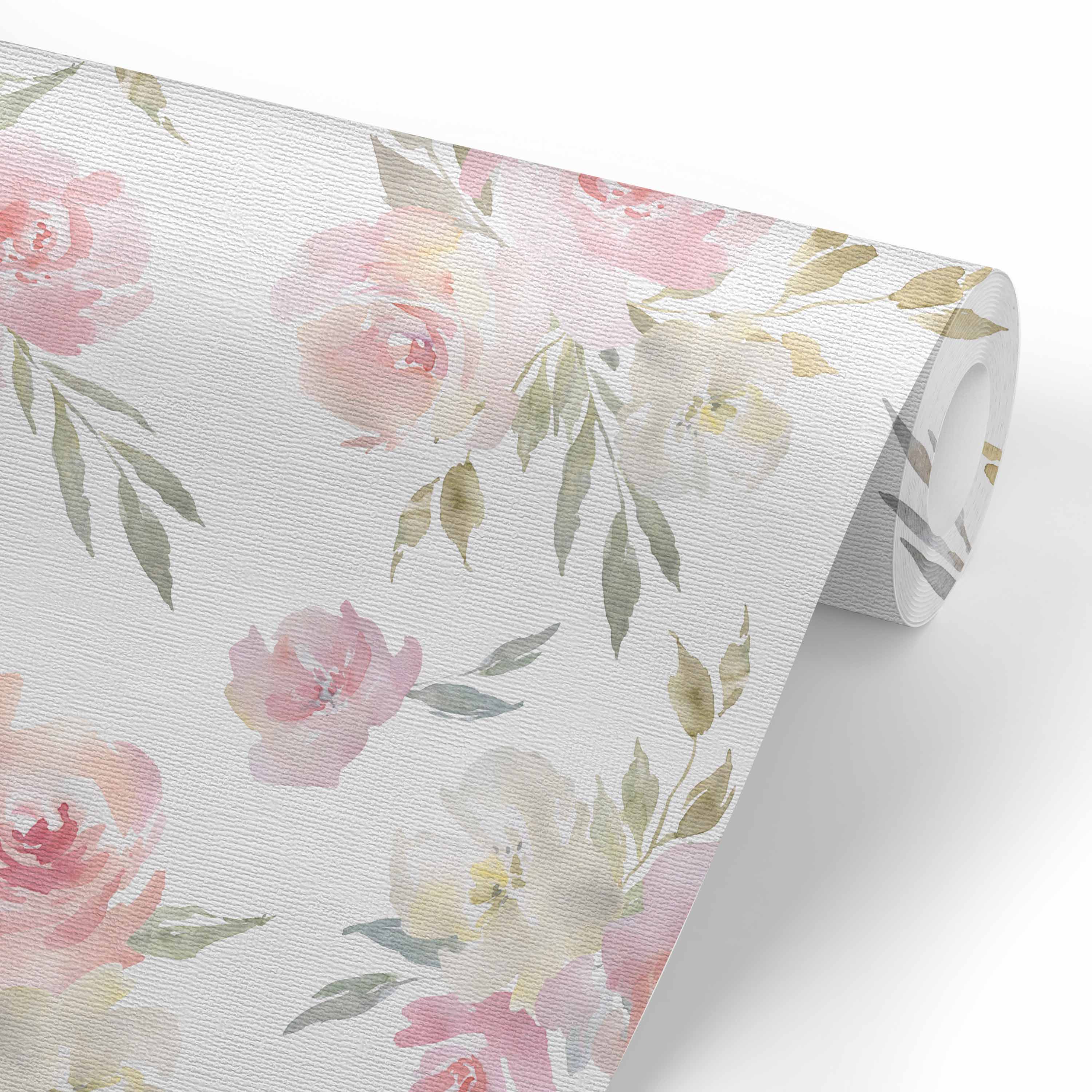 Delaney's Dusty Floral Removable Wallpaper、mySite、layawaytickets