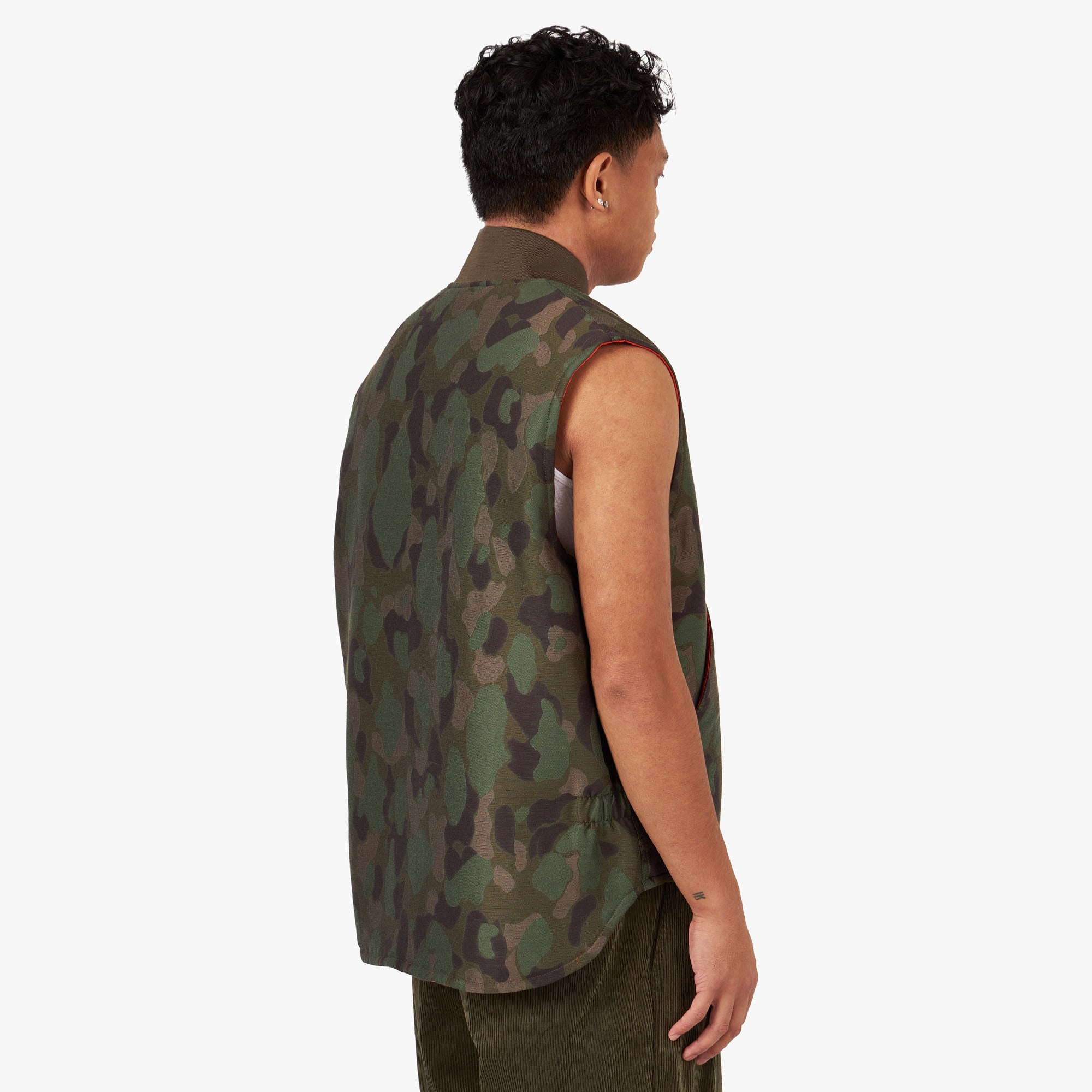  BEAMS PLUS Reversible WORK Puff Vest Camo Jacquard / Camo、mySite、merchandisen