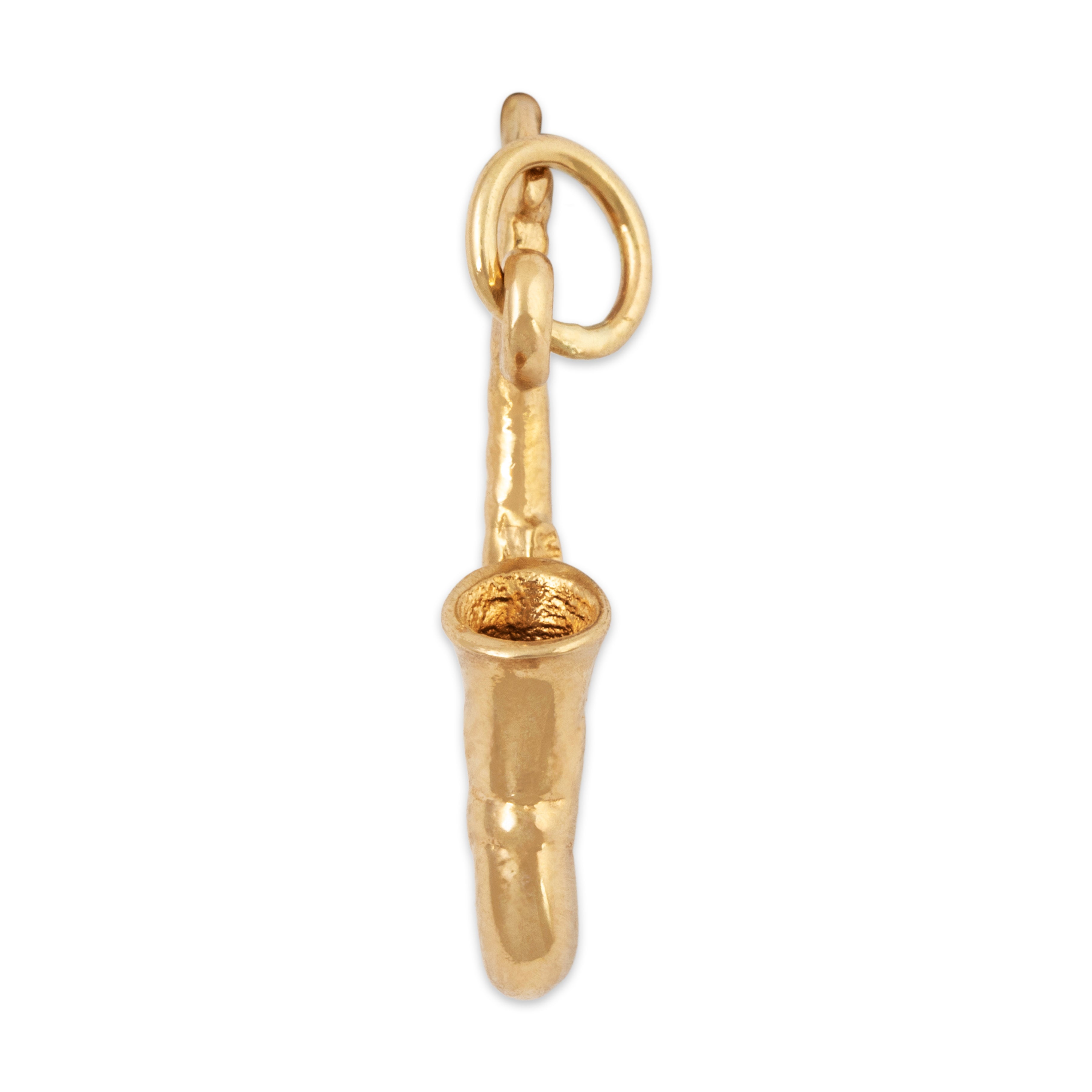 Vintage 14k Yellow Gold Delightful Saxophone Charm / Pendant、mySite、hinf8tx79