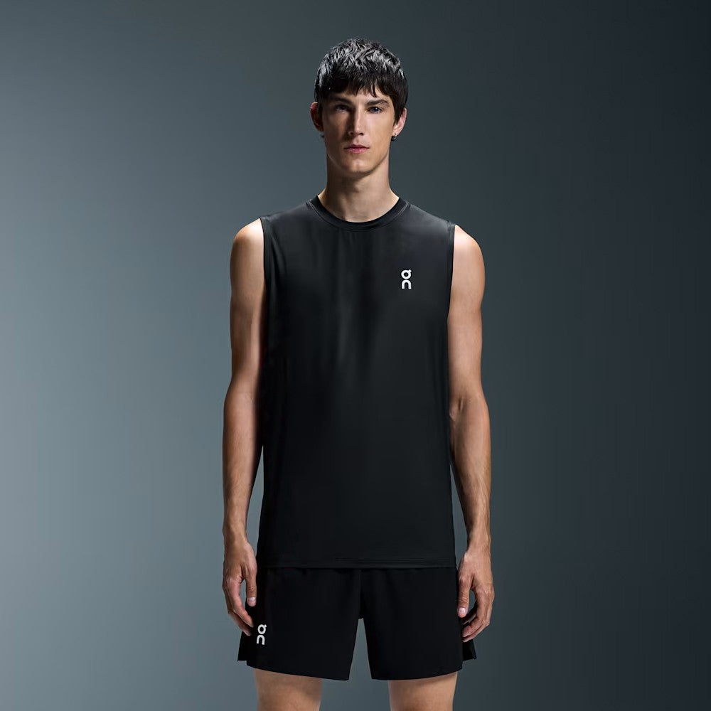On Men's Court Tank - Black、mySite、neckold