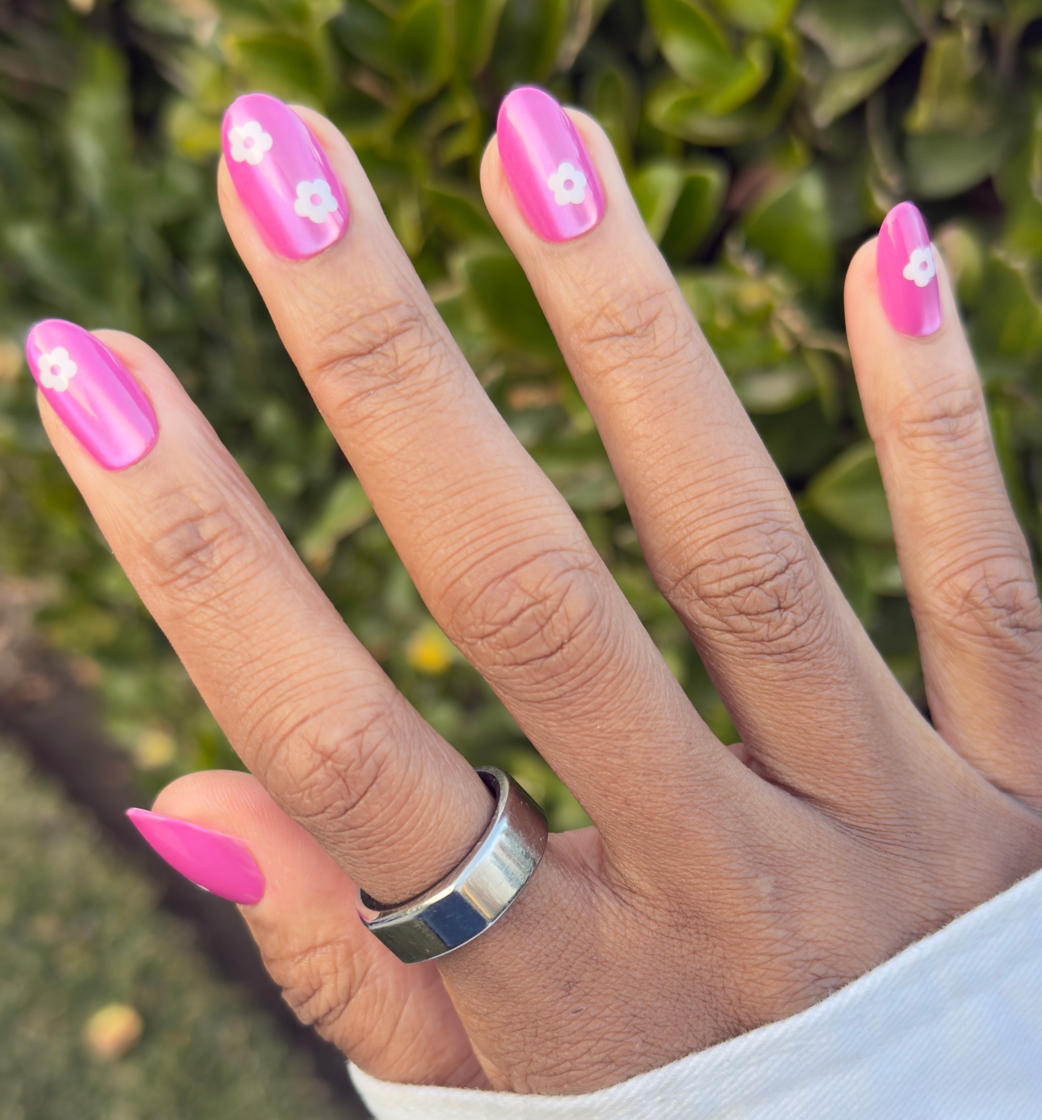 Sparkle Floral - Press-On | Medium | Oval、mySite、solidvoid