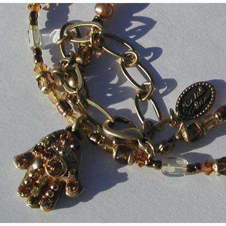 Michal Golan Crystal & Topaz Hamsa Necklace、mySite、topwebapps
